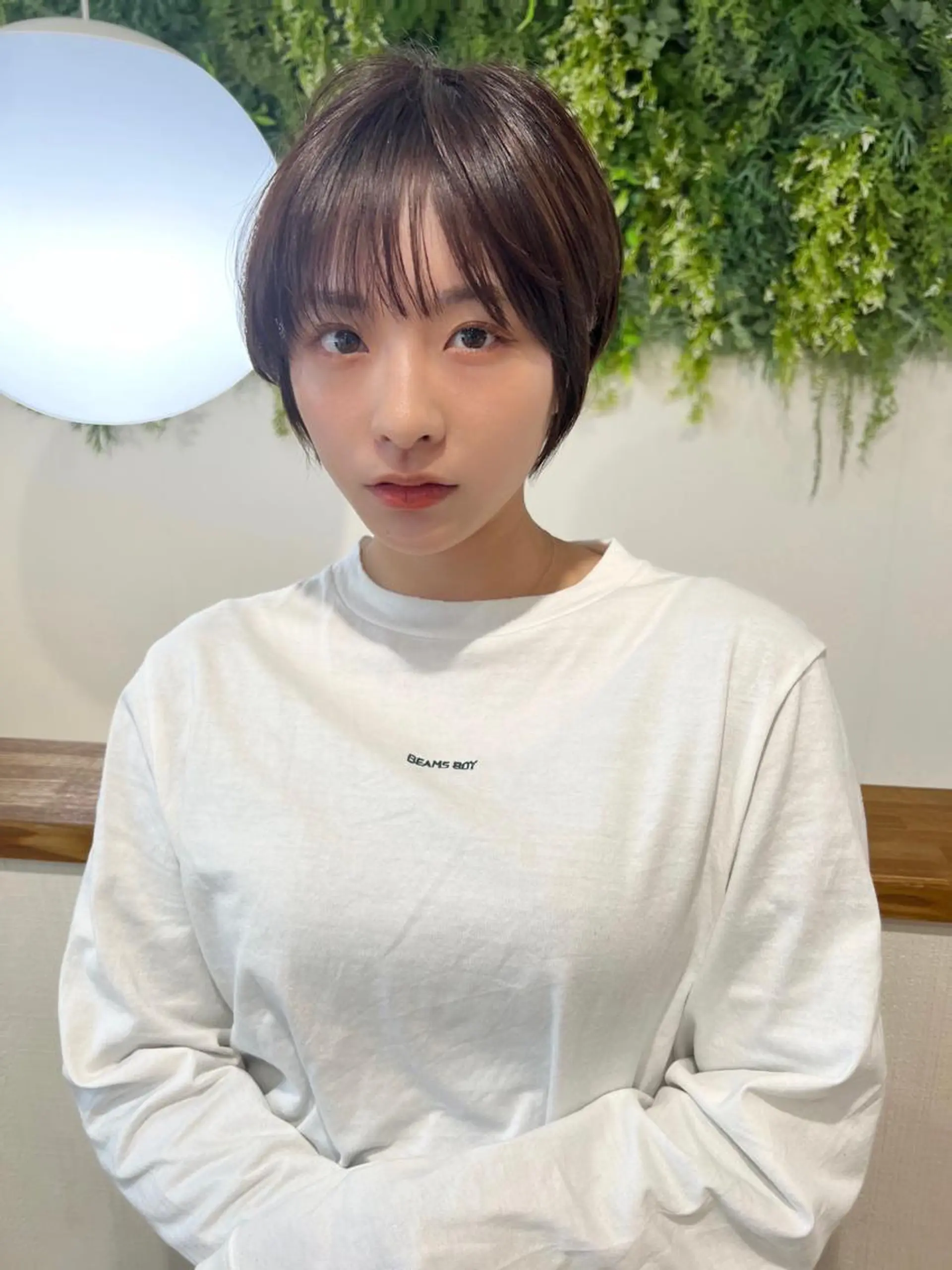 ショート カラー カット ヘアカラー 【韓国　レイヤー 髪質改善✨】かずのヘアスタイル