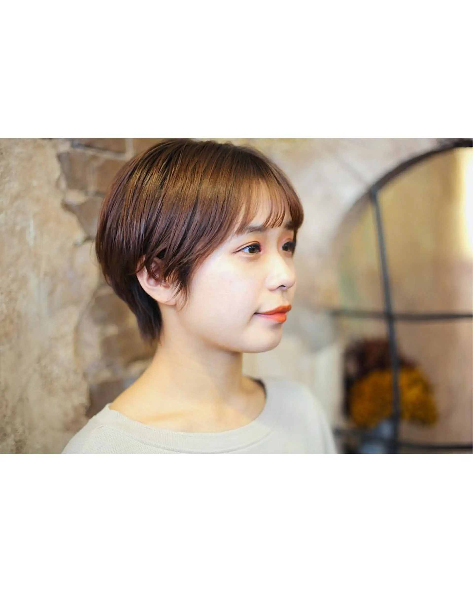 ショート ボブ ヘアカラー nico 。のヘアスタイル