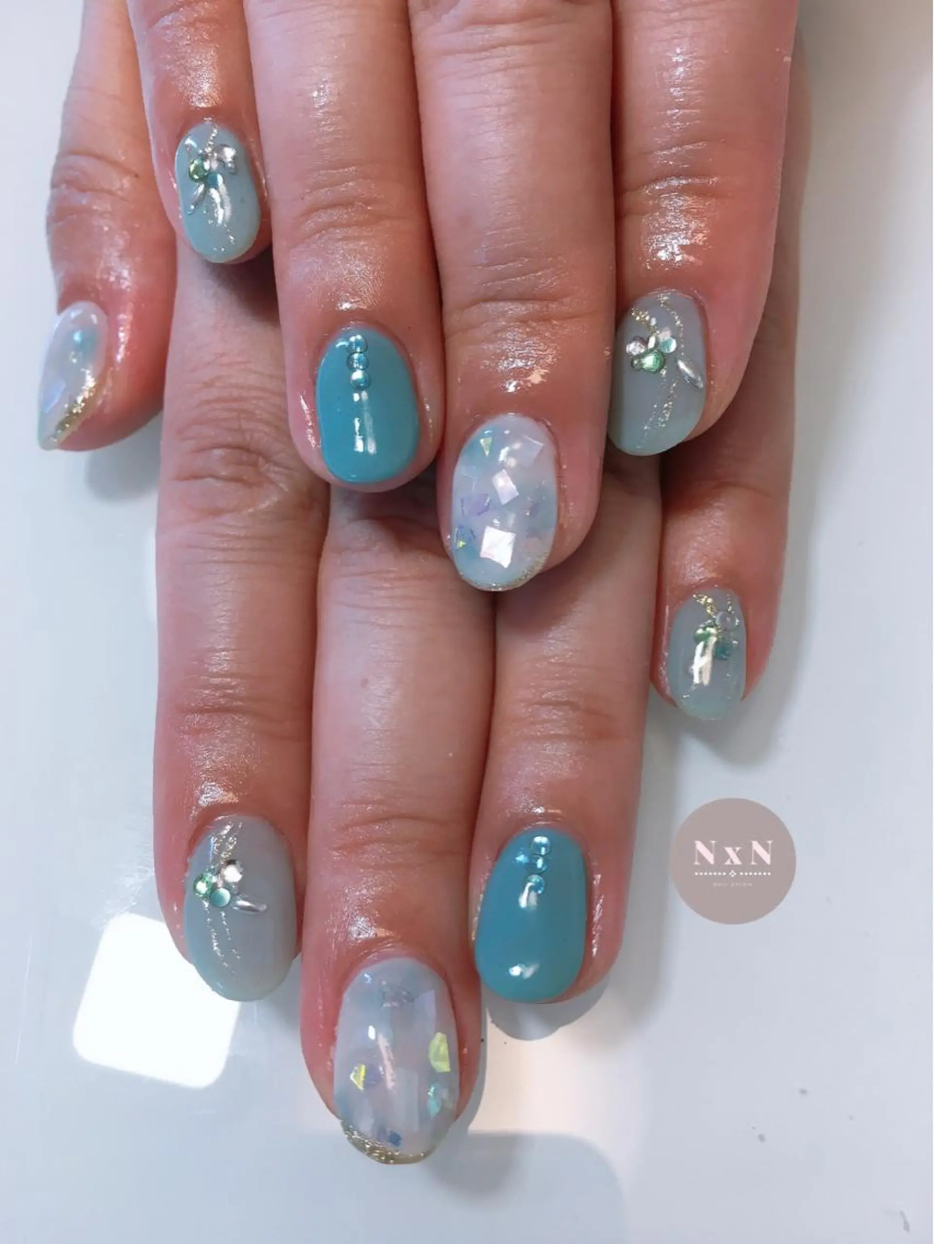 ネイル ジェルネイル ぷっくりネイル nail salon N×Nのネイルデザイン
