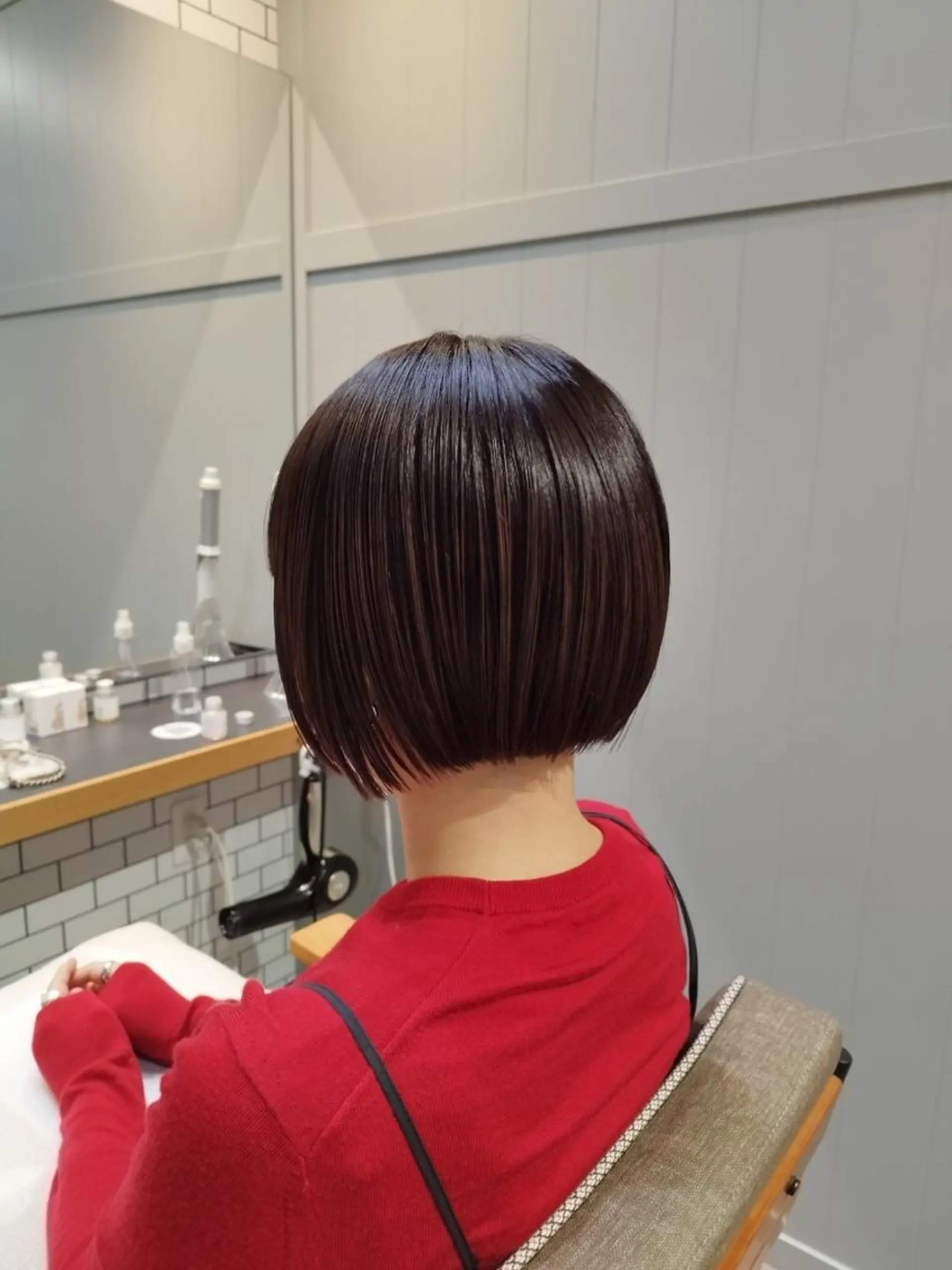 セミロング カラー パーマ セミロングパーマ バレイヤージュ ブリーチ ケアブリーチ デザインカラー 【N°deseo】 吉祥寺のヘアスタイル