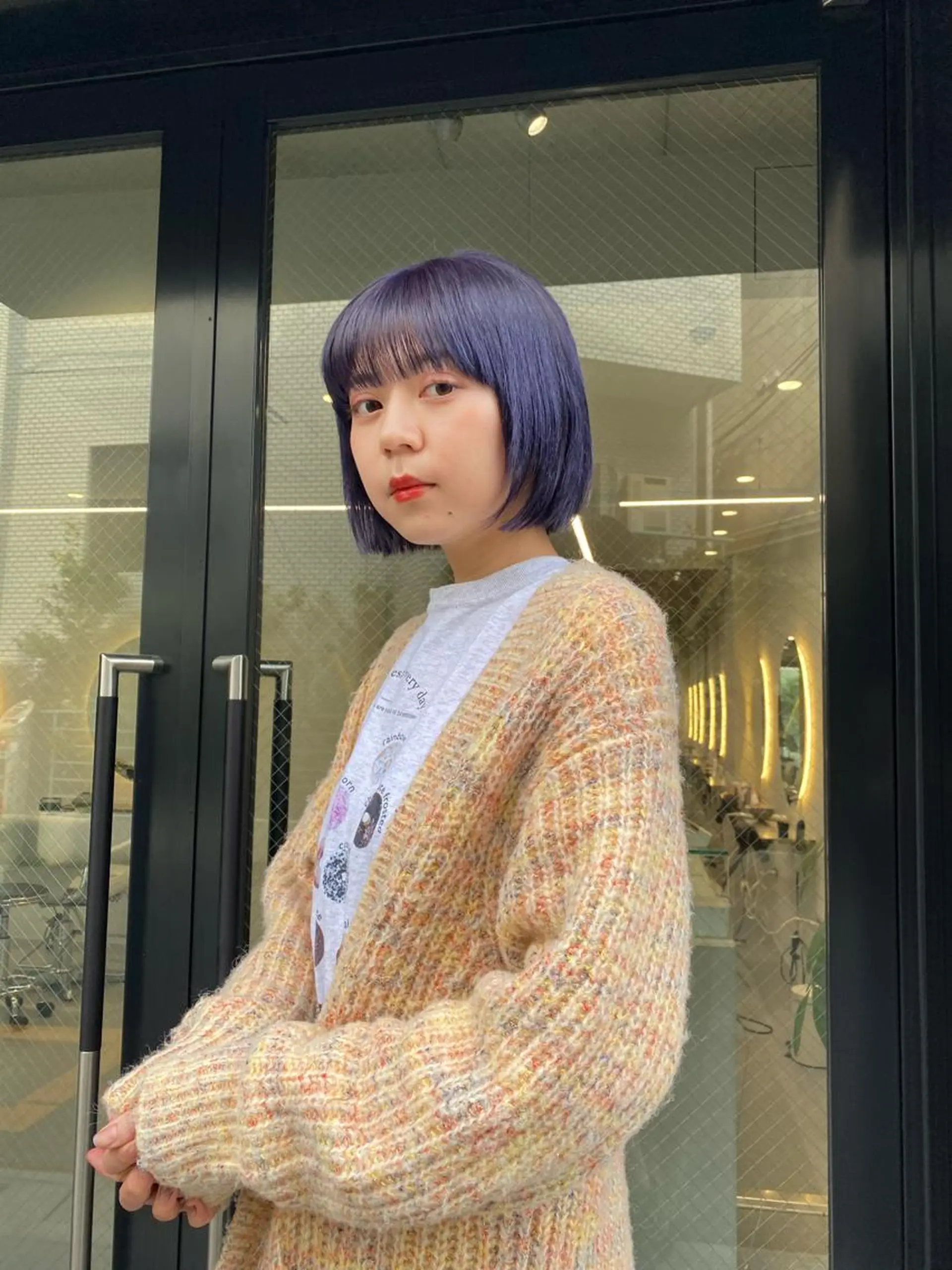 カラー ボブ ✨Riria✨ ブリーチなしカラーのヘアスタイル