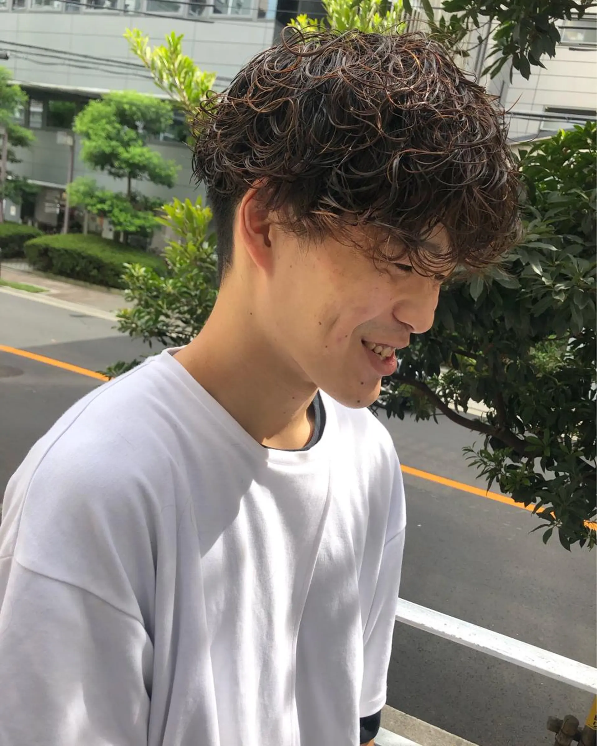 メンズ カット パーマ メンズ特化美容師 ハスイルイのヘアスタイル