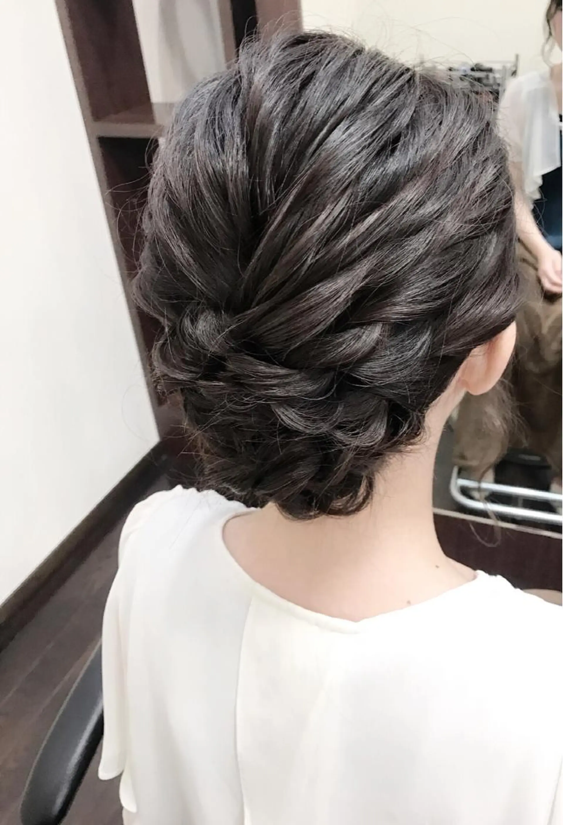ミディアム セミロング ロング ヘアアレンジ 結婚式・ブライダル 三つ編み 沢田 瞳のヘアスタイル