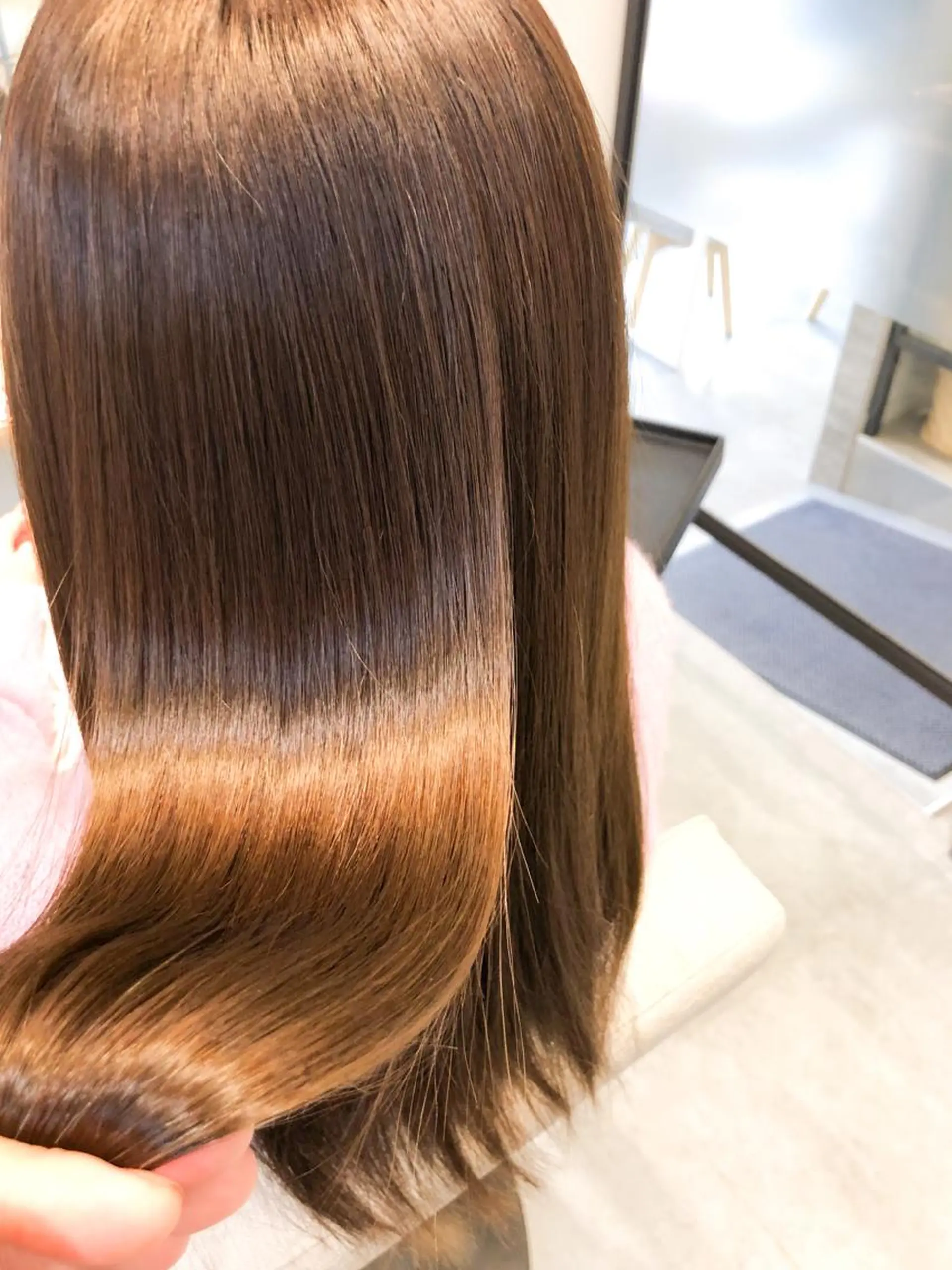 セミロング 髪質改善 カット 縮毛矯正 トリートメント 髪質改善 suzukiのヘアスタイル
