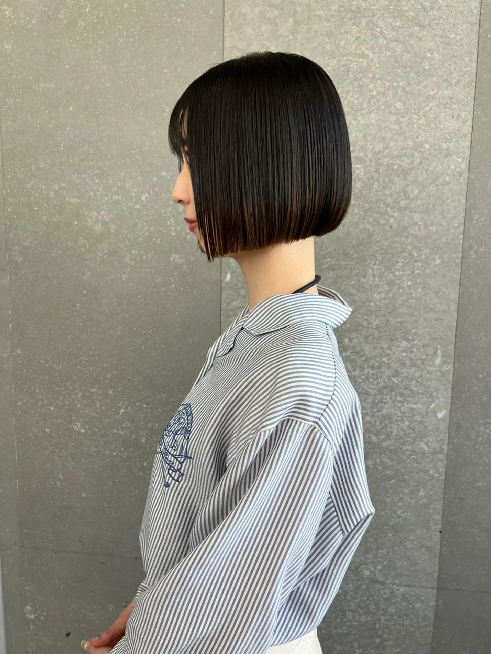 ショート カラー カット 縮毛矯正 トリートメント ヘアセット ボブ/縮毛矯正/ 髪質改善/三ツ木一生のヘアスタイル