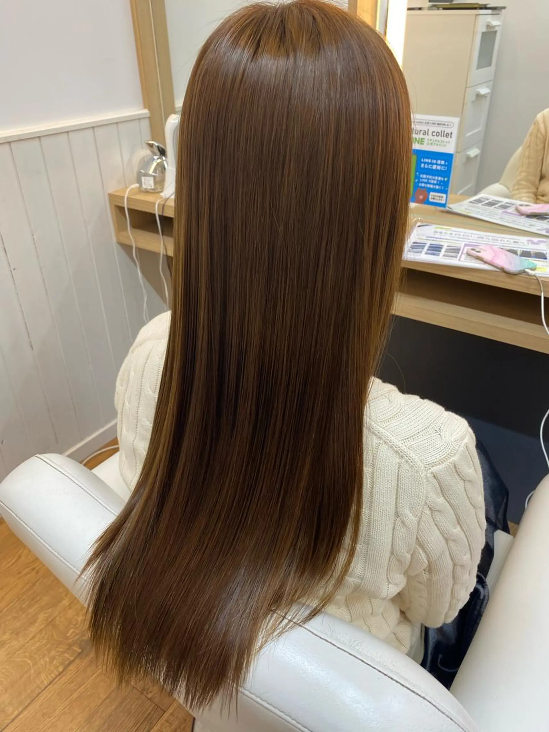 ロング 髪質改善 縮毛矯正 韓国ヘア sasugaのヘアスタイル