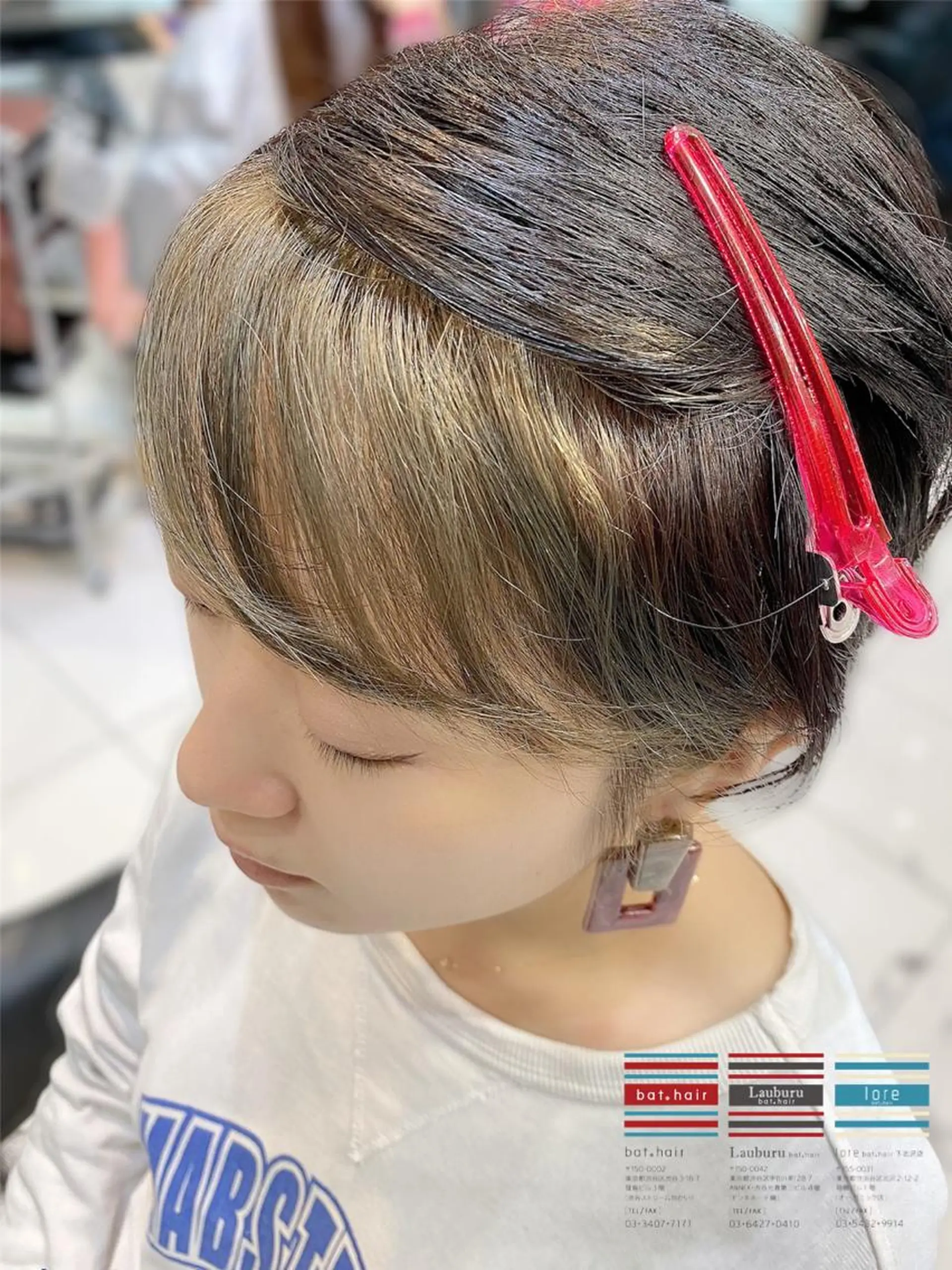 ショート カラー パーマ ヘアアレンジ メンズ キッズ ネイル マツエク・マツパ ヘアカラー Lauburu渋谷 officialのヘアスタイル