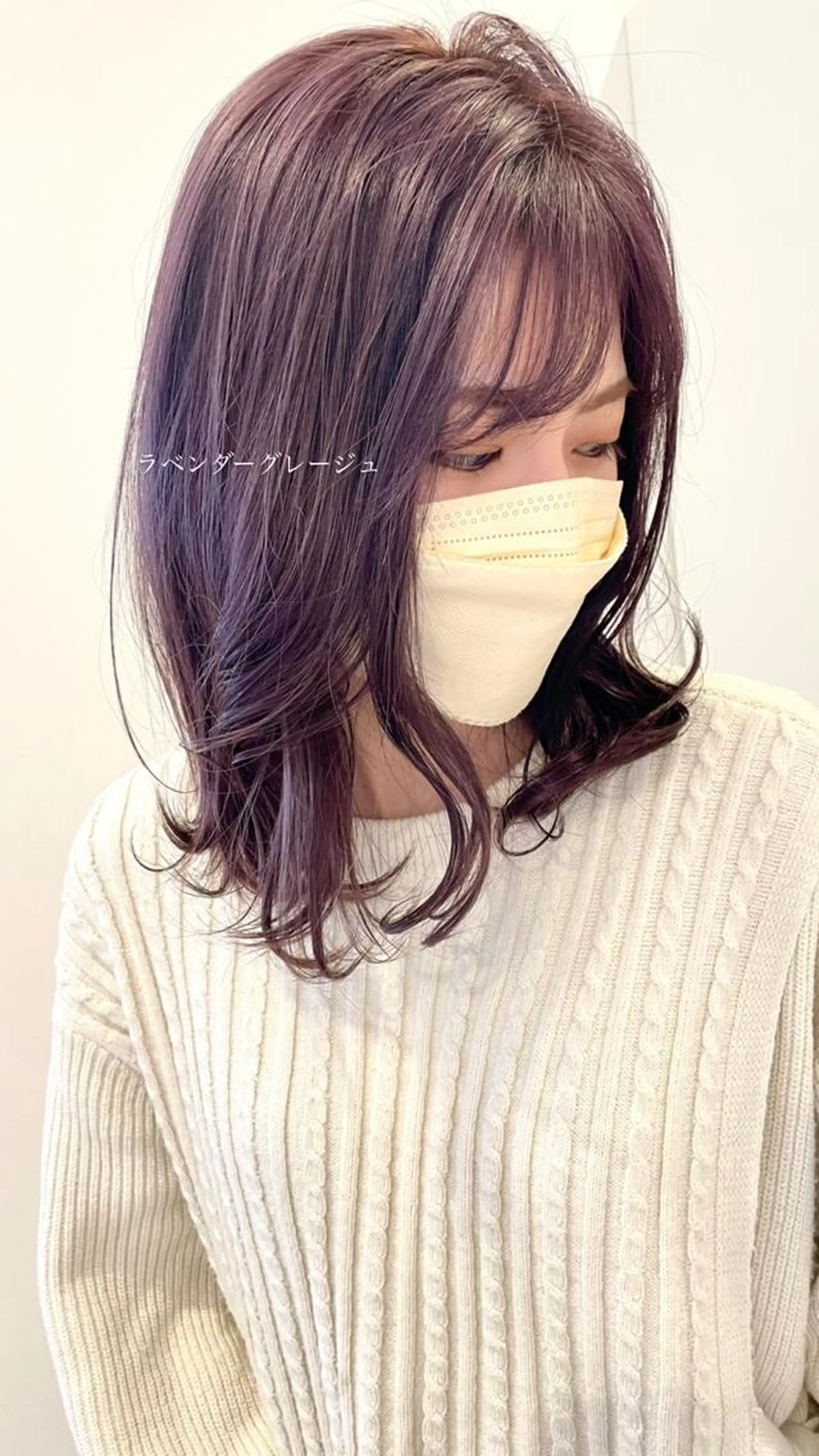 カラー グレージュ ラベンダーカラー ラベンダーグレージュ ラベンダーグレー カット ヘアカラー トリートメント 北九州美容室 🕊️わかな✂︎のヘアスタイル