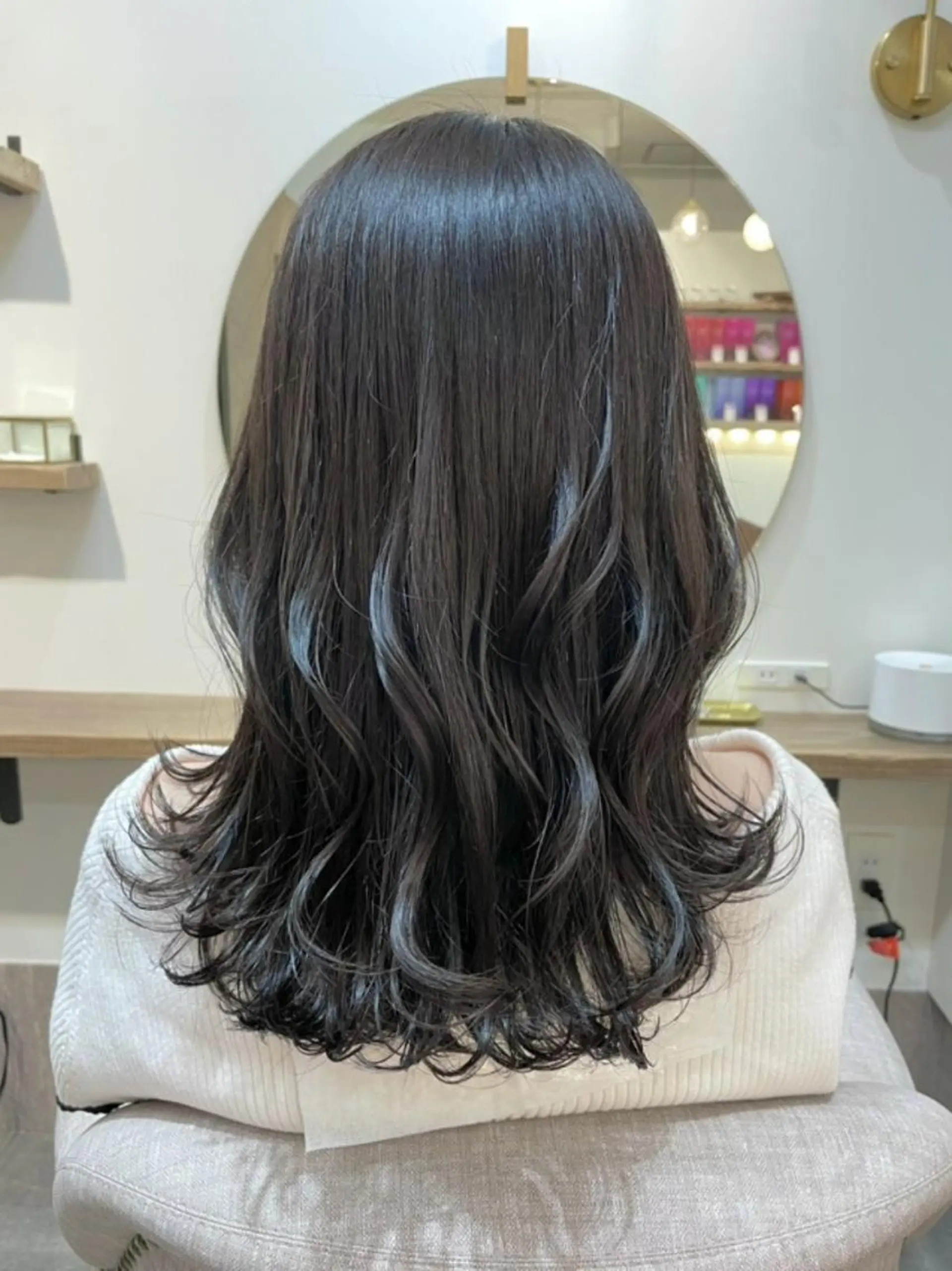 ロング カラー グレージュ Rinko リンコのヘアスタイル