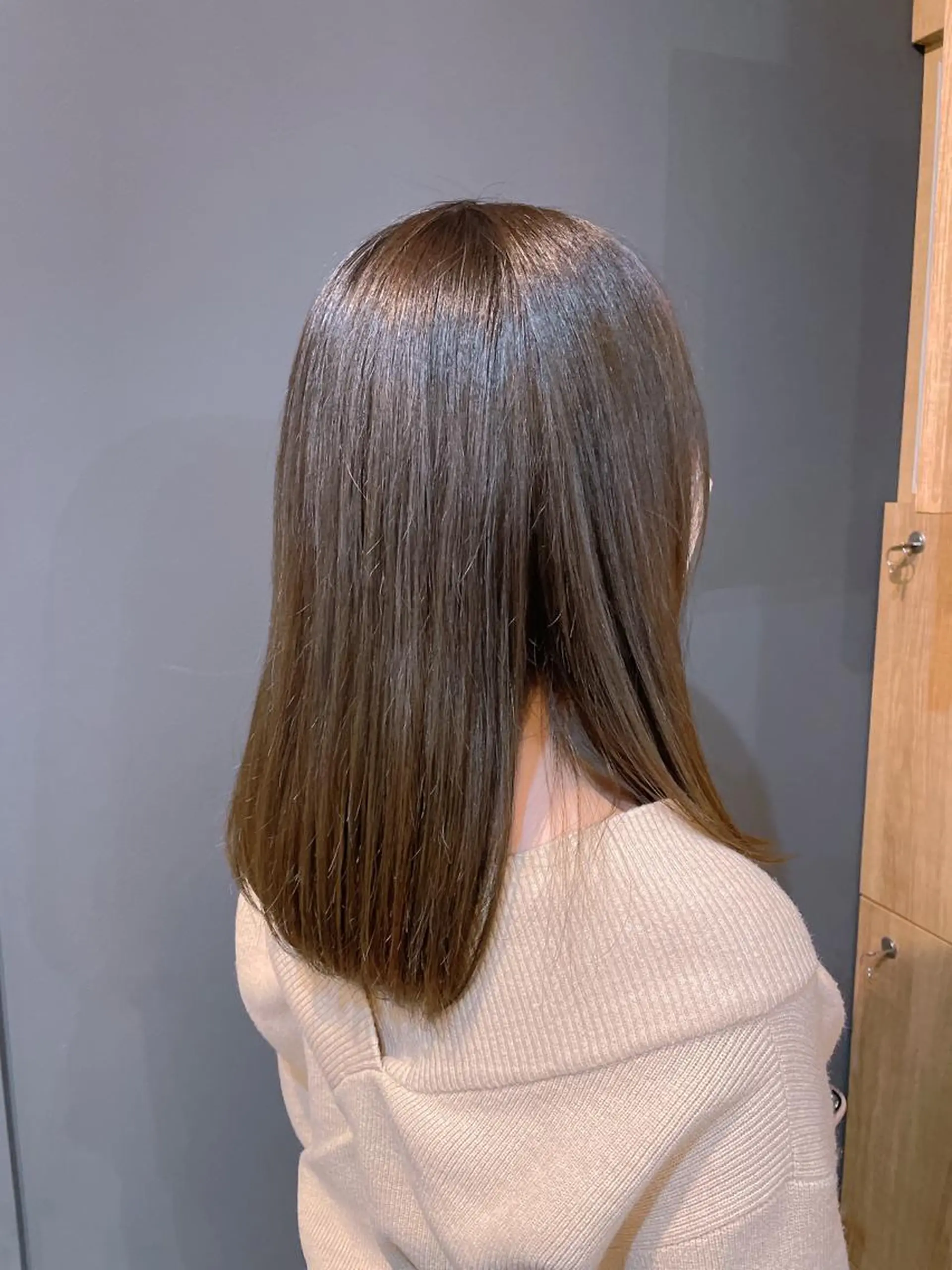 ミディアム ヘアカラー 韓国ヘア/レイヤー 🇰🇷/艶髪/長橋のヘアスタイル