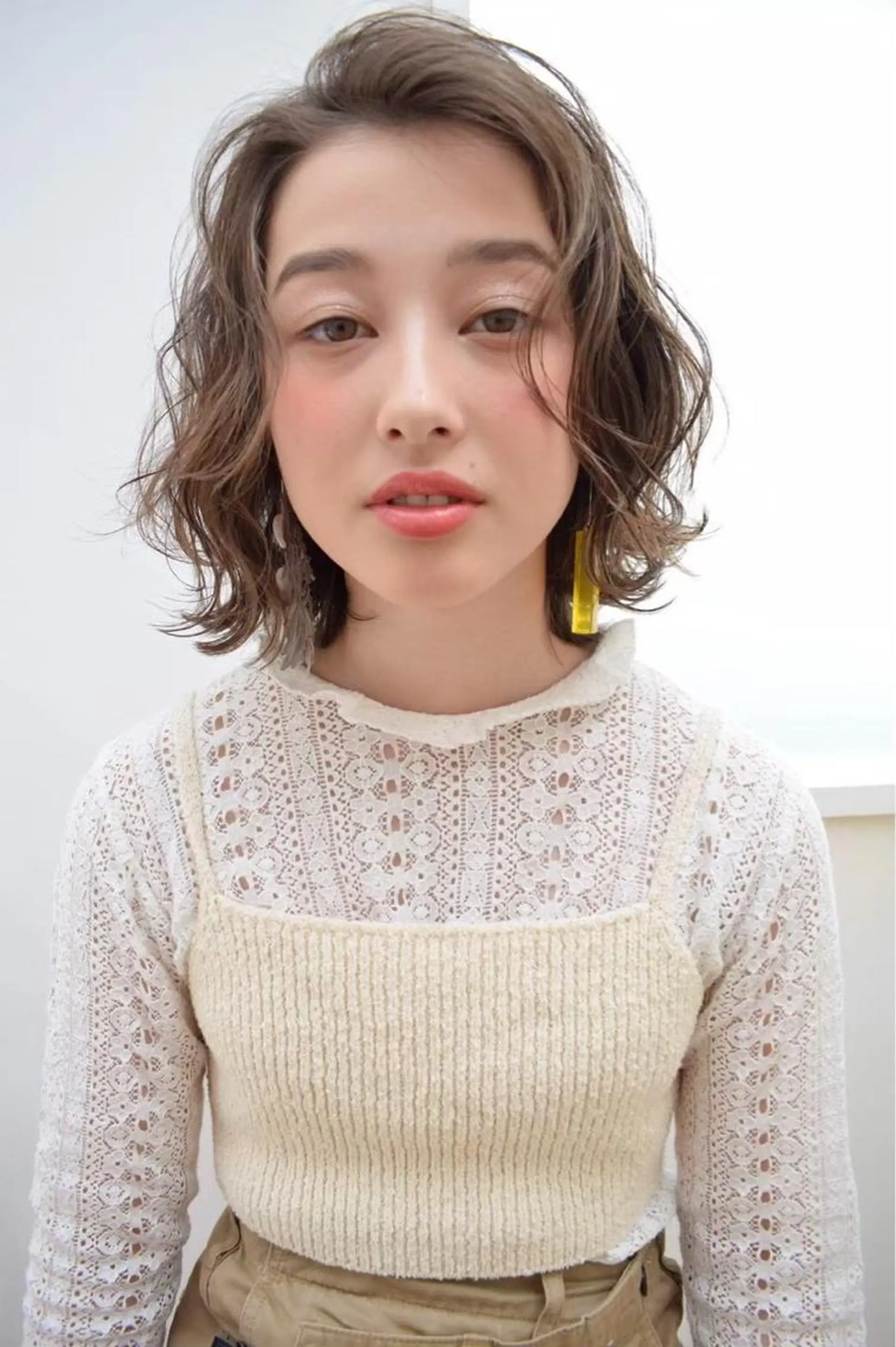 ミディアム カット トリートメント 山川 玲奈のヘアスタイル