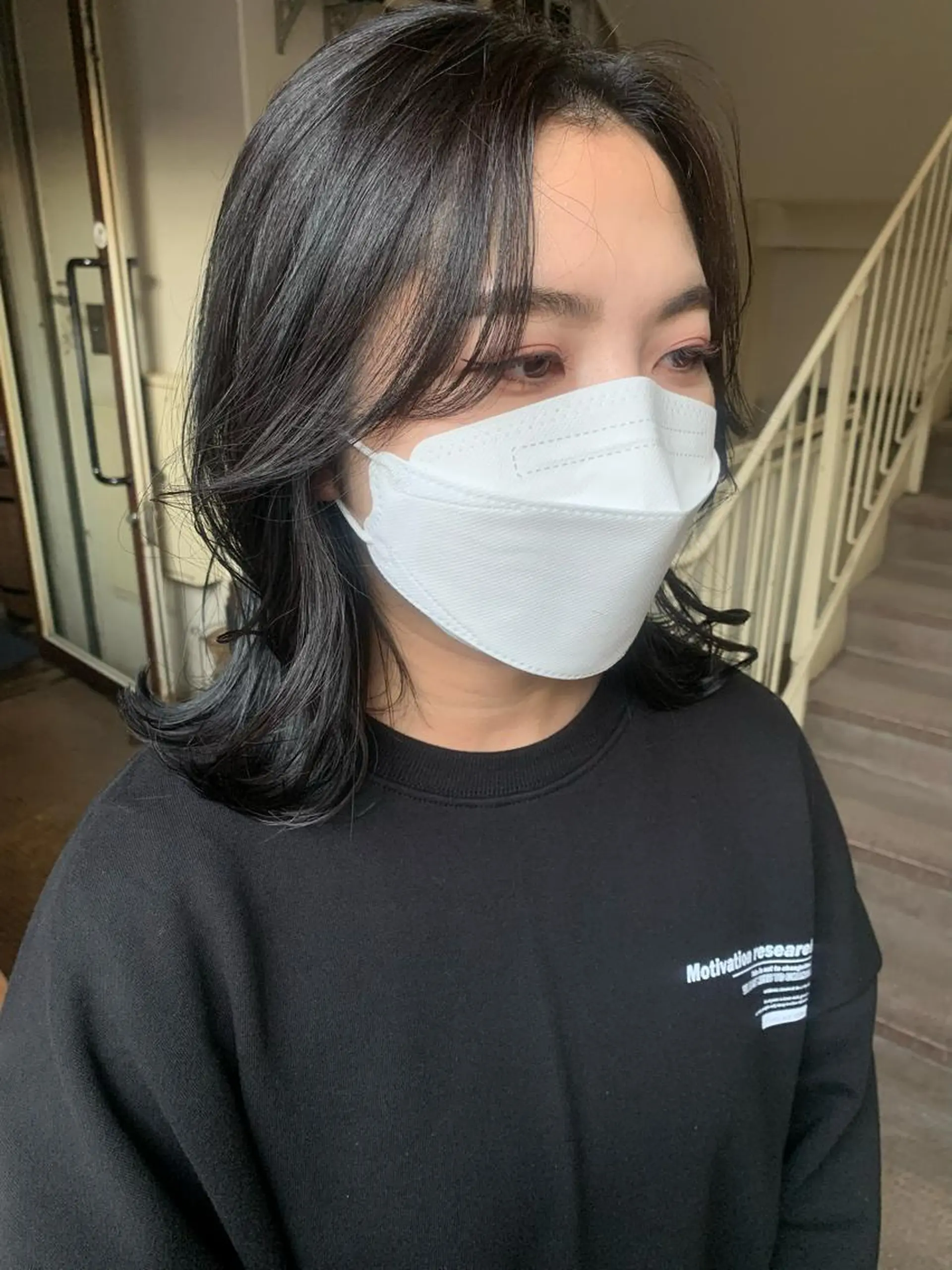 ミディアム カット ヘアカラー トリートメント ヘアセット 🍊 MOEKO🍊のヘアスタイル