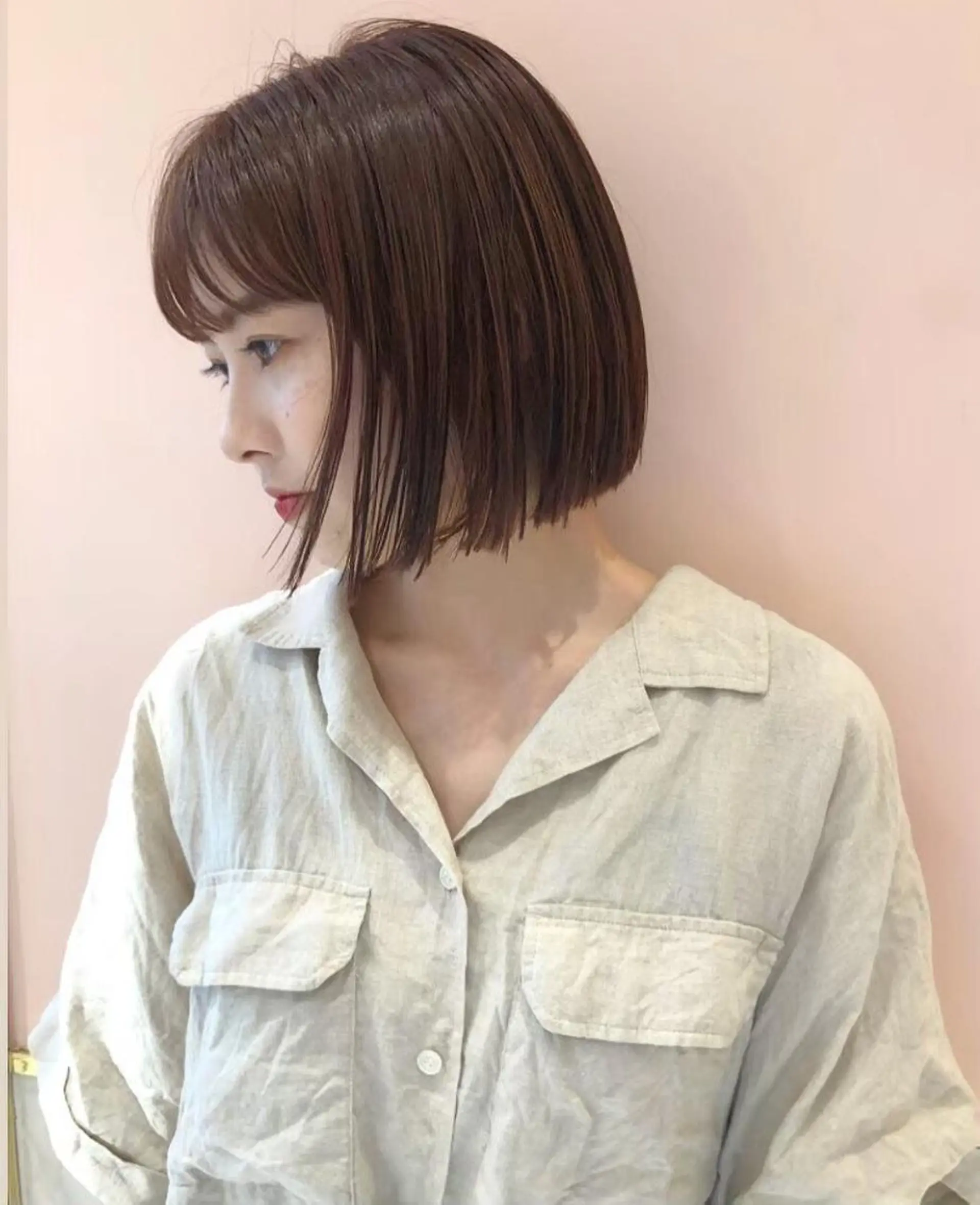 セミロング カット トリートメント Ashanti 岸波のヘアスタイル