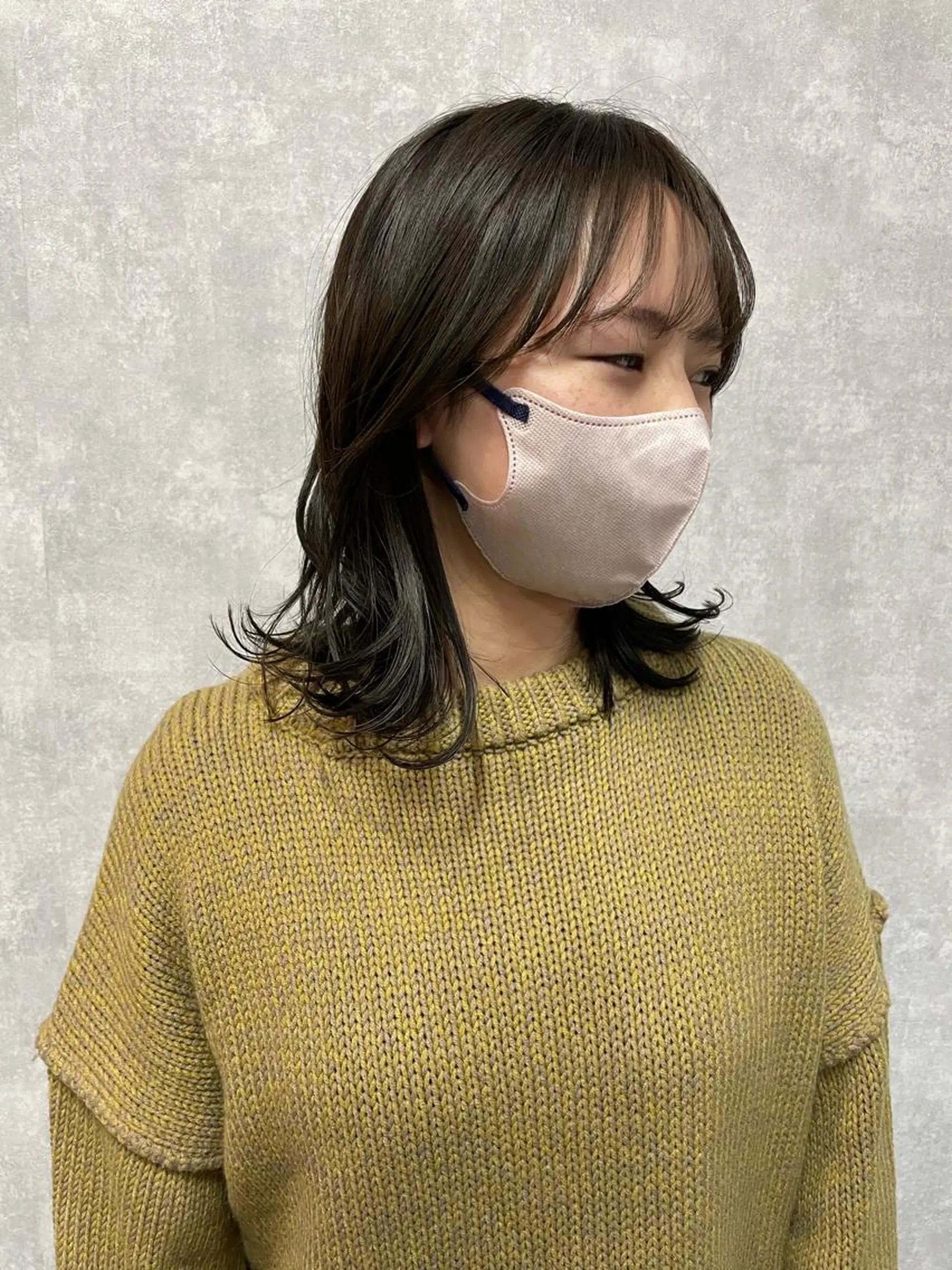 ミディアム 切りっぱなしボブ ショートボブ ミディアムパーマ アッシュ ボブ C’LD hair  produce /シールドヘア所属・モテ髪/ボブ/ショー ト/アダチフウトのヘアスタイル