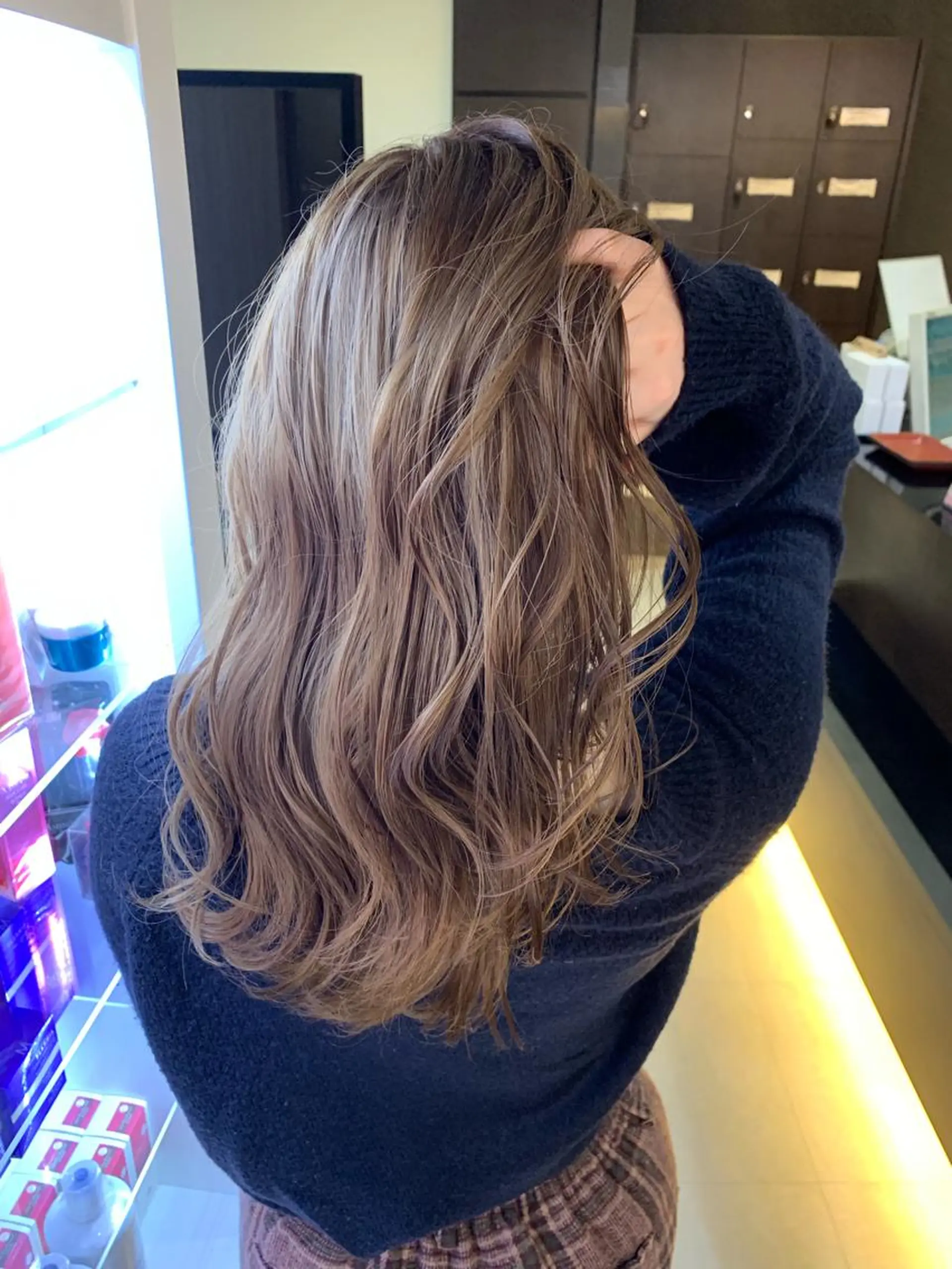 セミロング カラー ベージュカラー ヘアカラー トリートメント ✂️大門 巧✂️ LAFF難波店のヘアスタイル