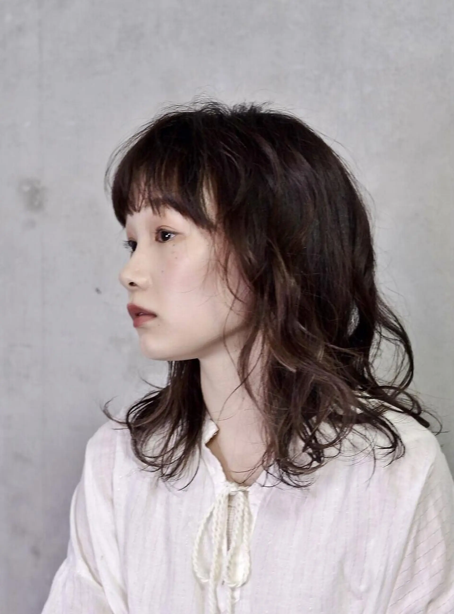 セミロング カット ヘアカラー トリートメント 髪質改善/ヘアケア coiiはしもとはなのヘアスタイル