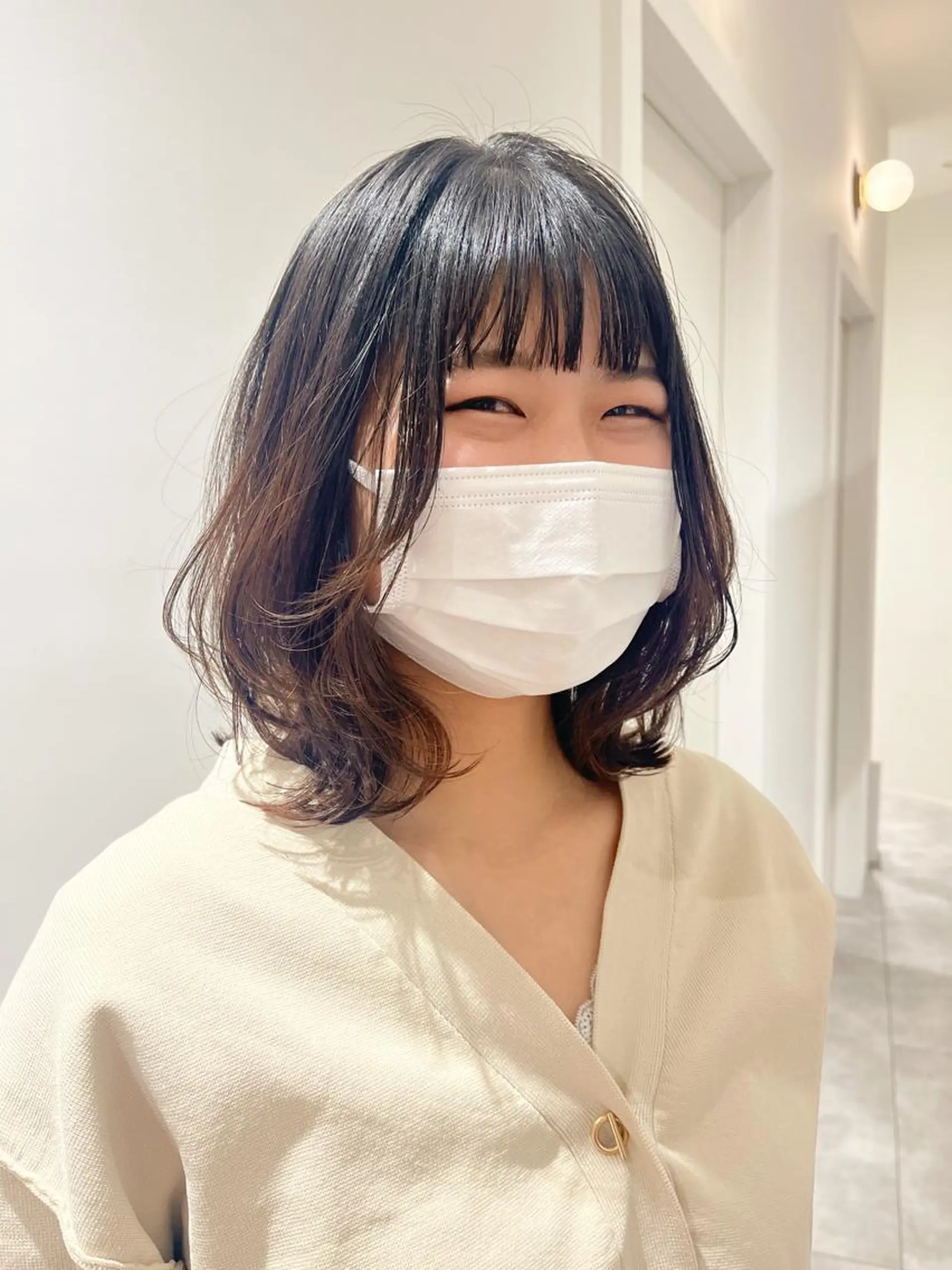 ミディアム 似合わせ/ボブ/ ショート/西島 絢香のヘアスタイル