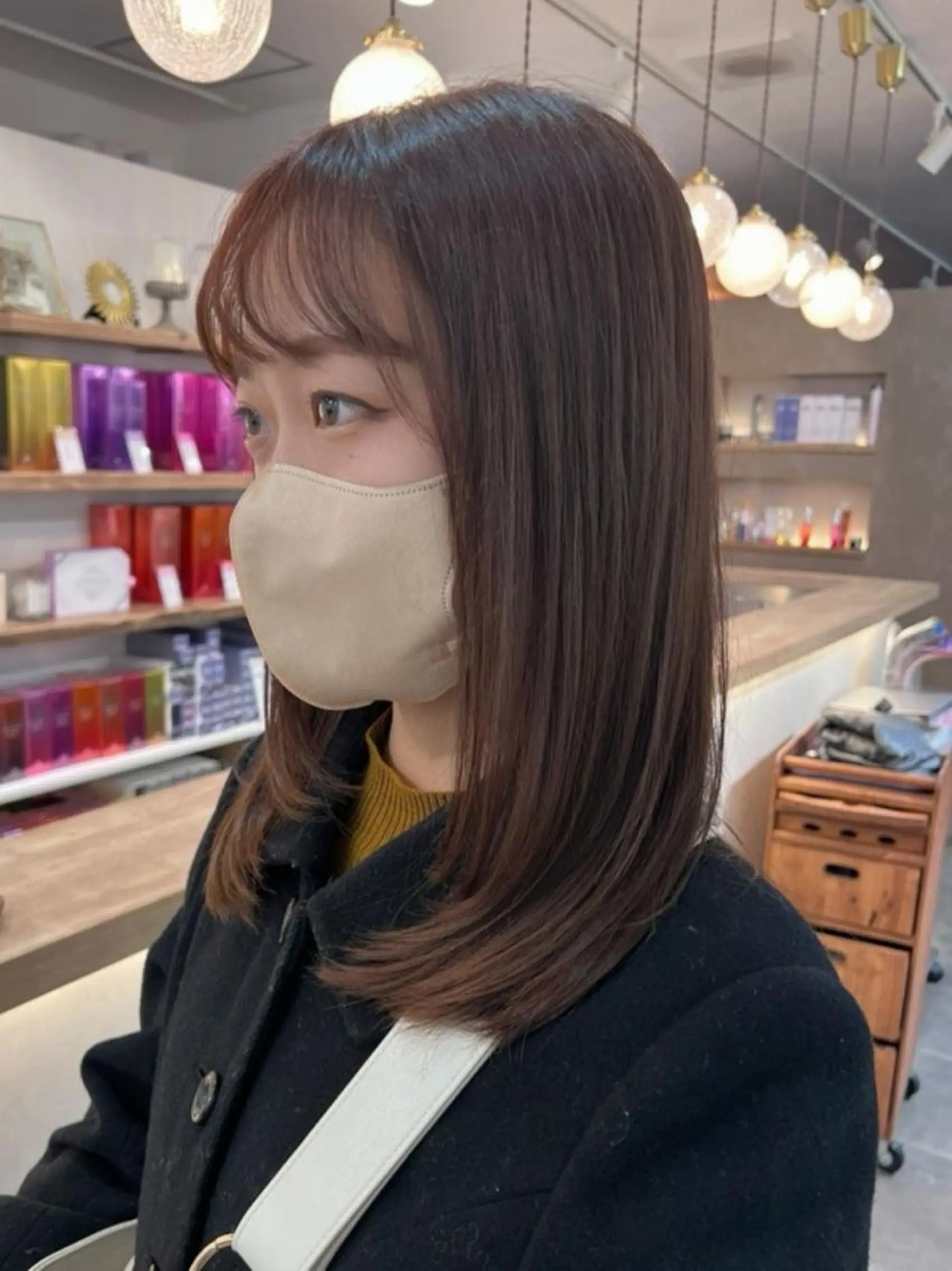 セミロング カラー ブラウンカラー ラベンダーカラー ヘアカラー トリートメント Nao ナオのヘアスタイル