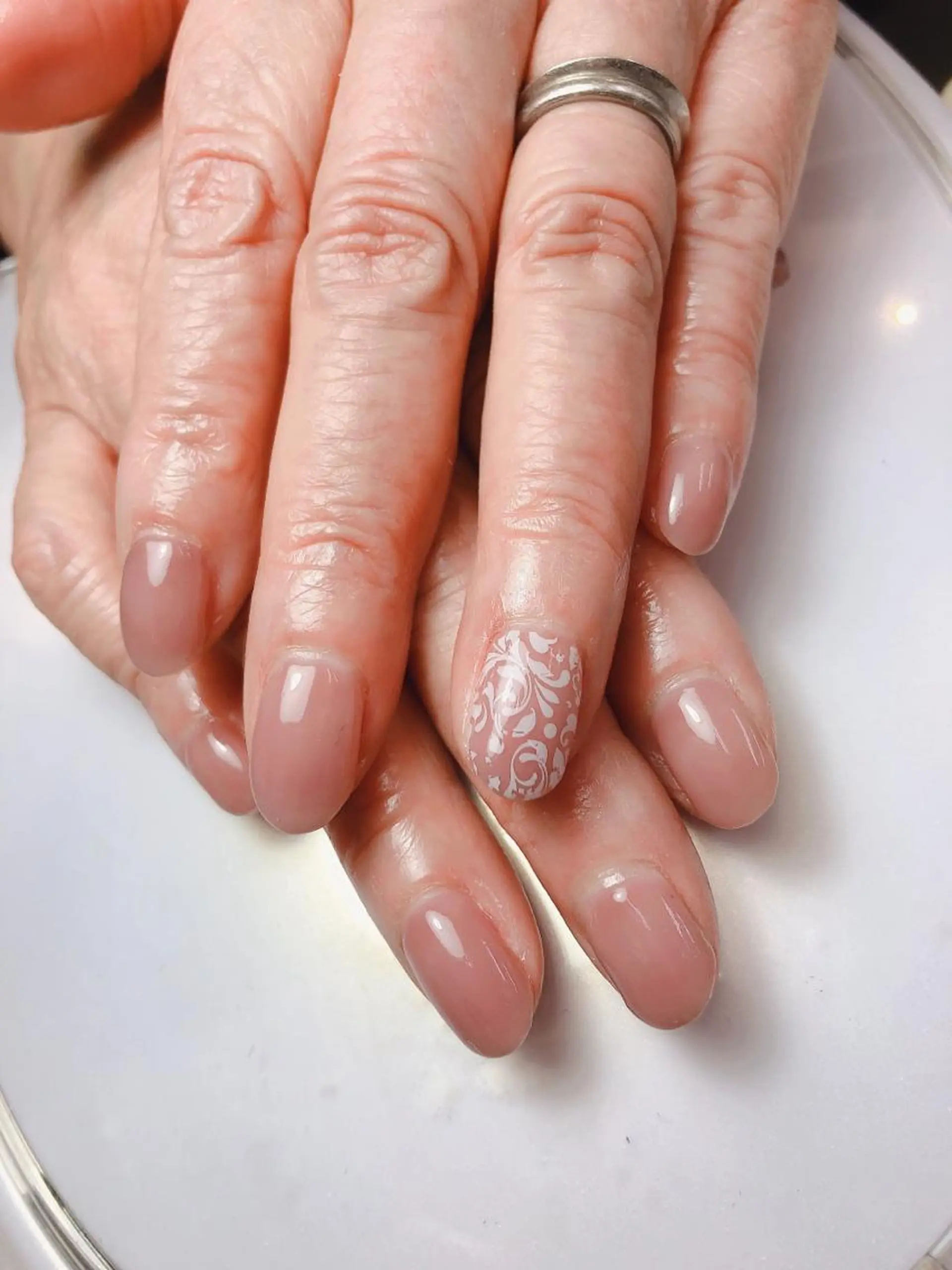 ネイル レース ハンドネイル 石原 夕華のネイルデザイン