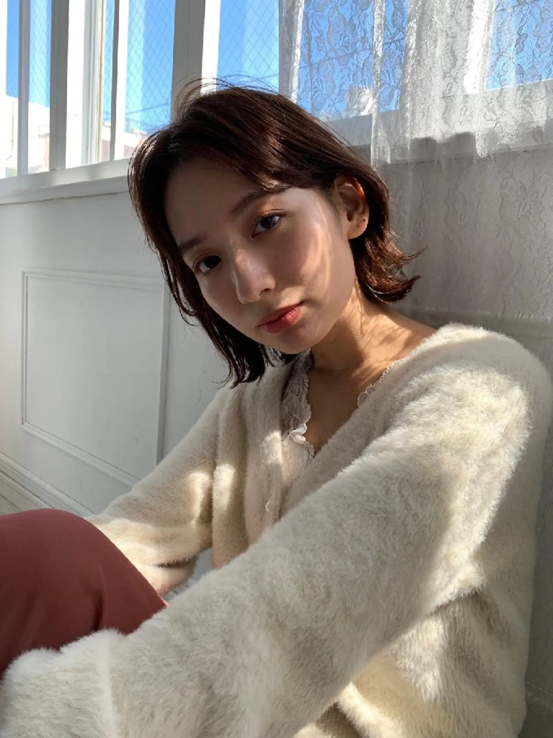 ショート ⭕鏡のような劇艶と レイヤー⭕️サトシのヘアスタイル