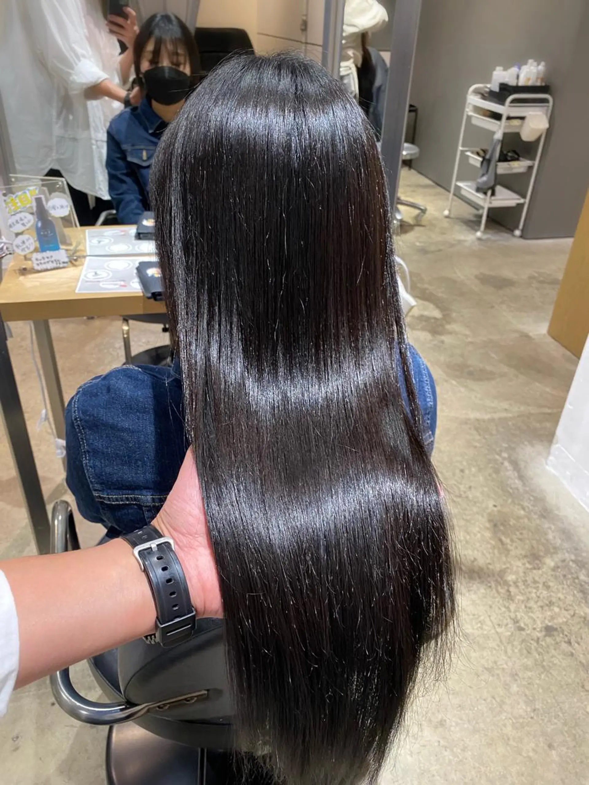 ロング カット ヘアカラー トリートメント ✨日本1の艶髪✨ 佐藤 翔太のヘアスタイル