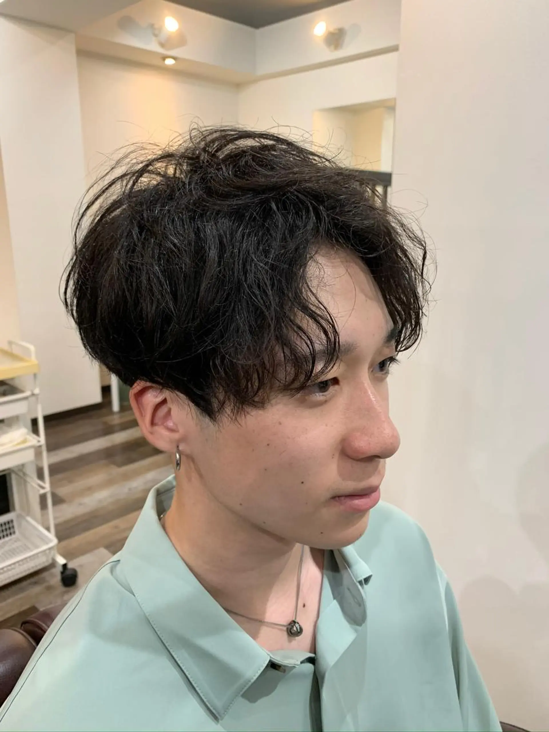 ショート パーマ メンズ センターパート マッシュ メンズパーマ くせ毛 stylist hiro  by schon所属・大人男髪/メンズ パーマ/hiroのヘアスタイル