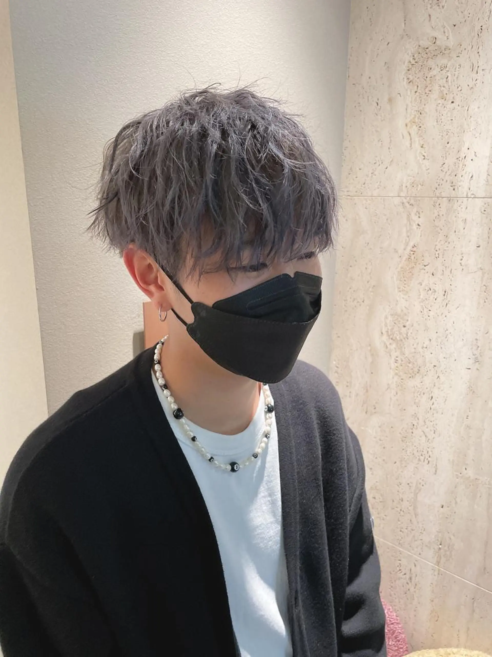 カラー メンズ 石山 洸平のヘアスタイル