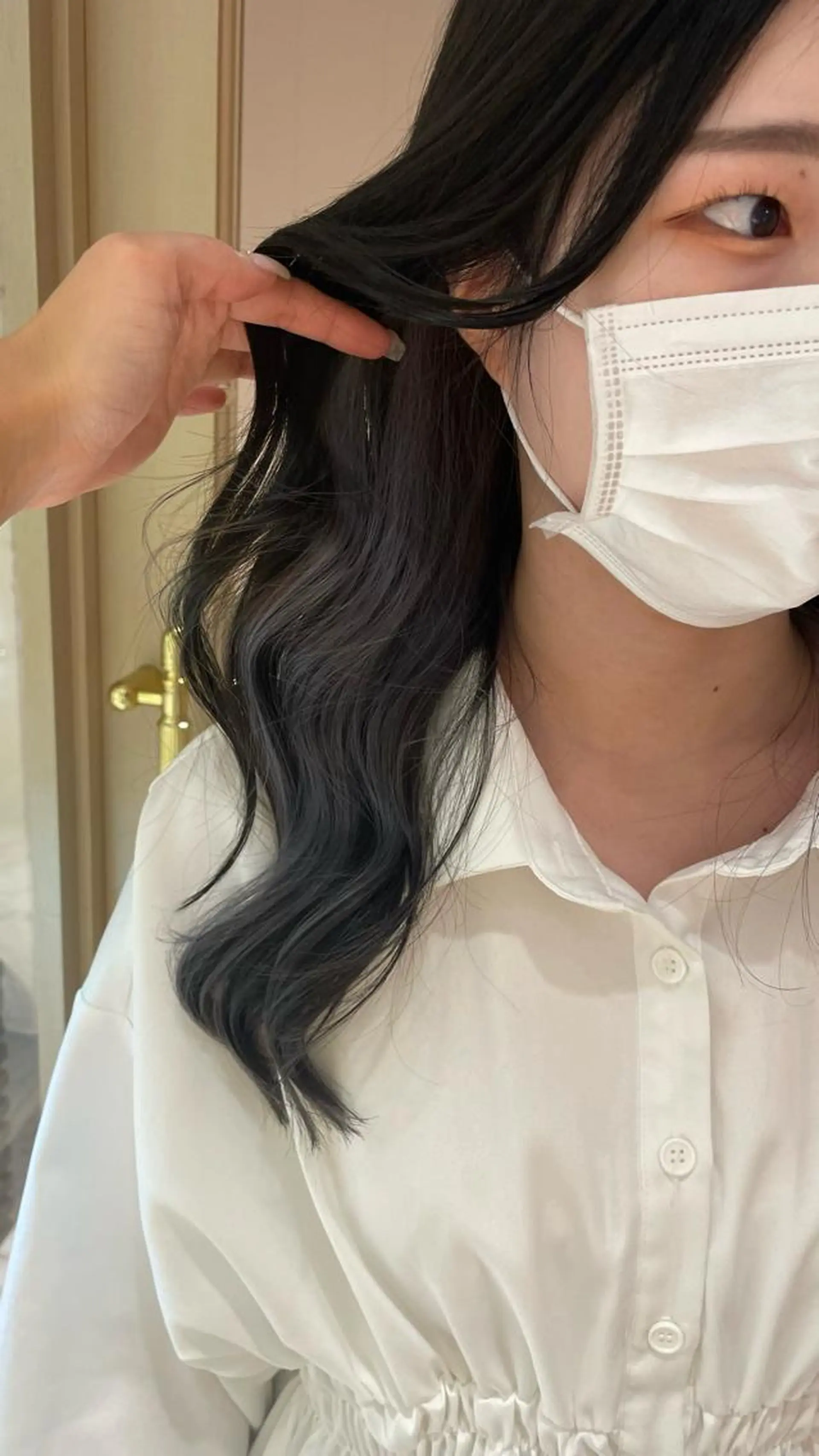 ロング アッシュ 髪質改善 トリートメント ヘアカラー トリートメント ヘッドスパ マホ/日吉/髪質改善 /レイヤー/ガーリーのヘアスタイル