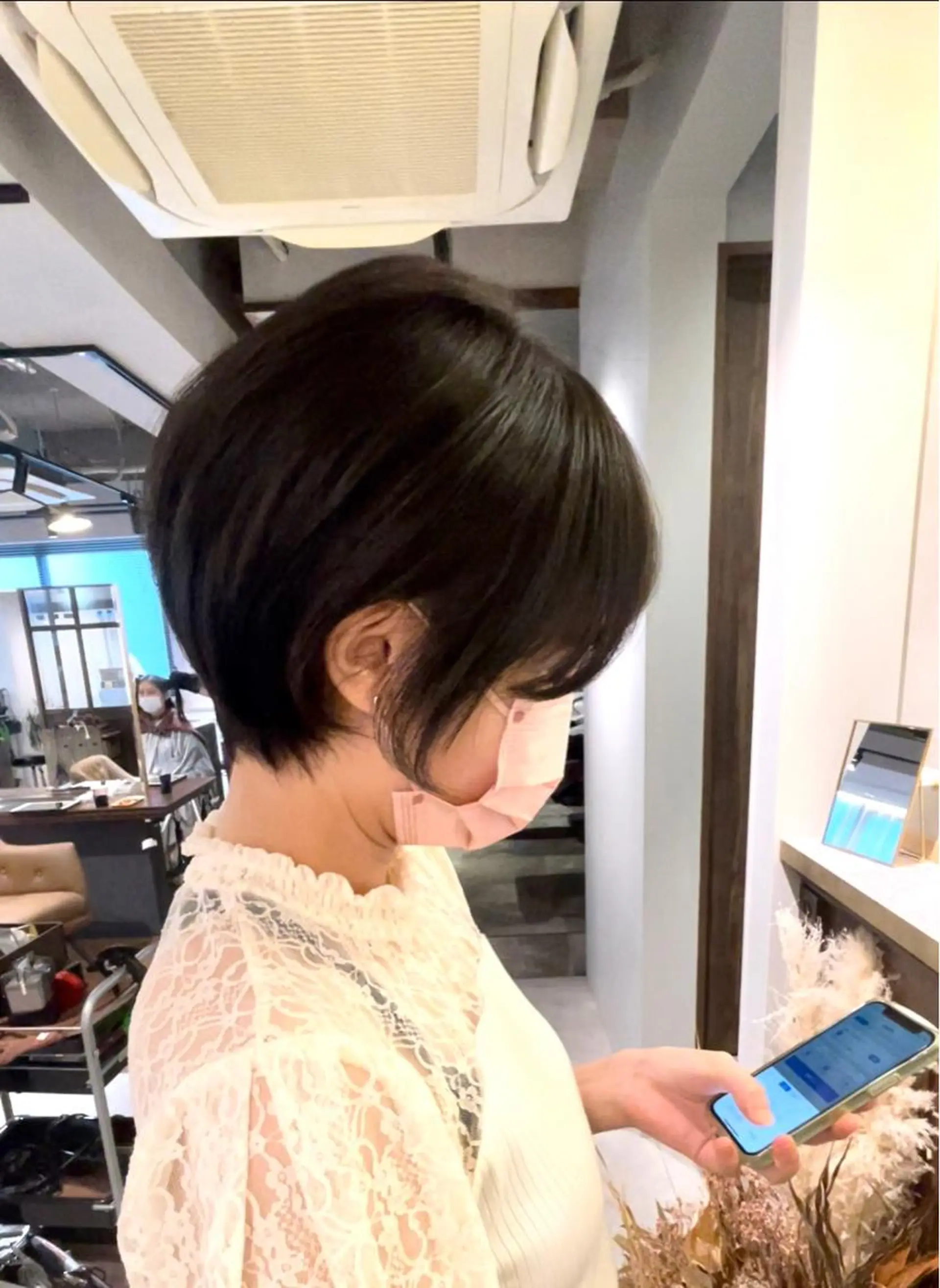 ショート カット ヘアカラー トリートメント PaRtage 大宮 East所属・日比崚介🍀 おくれげ小顔カットのヘアスタイル