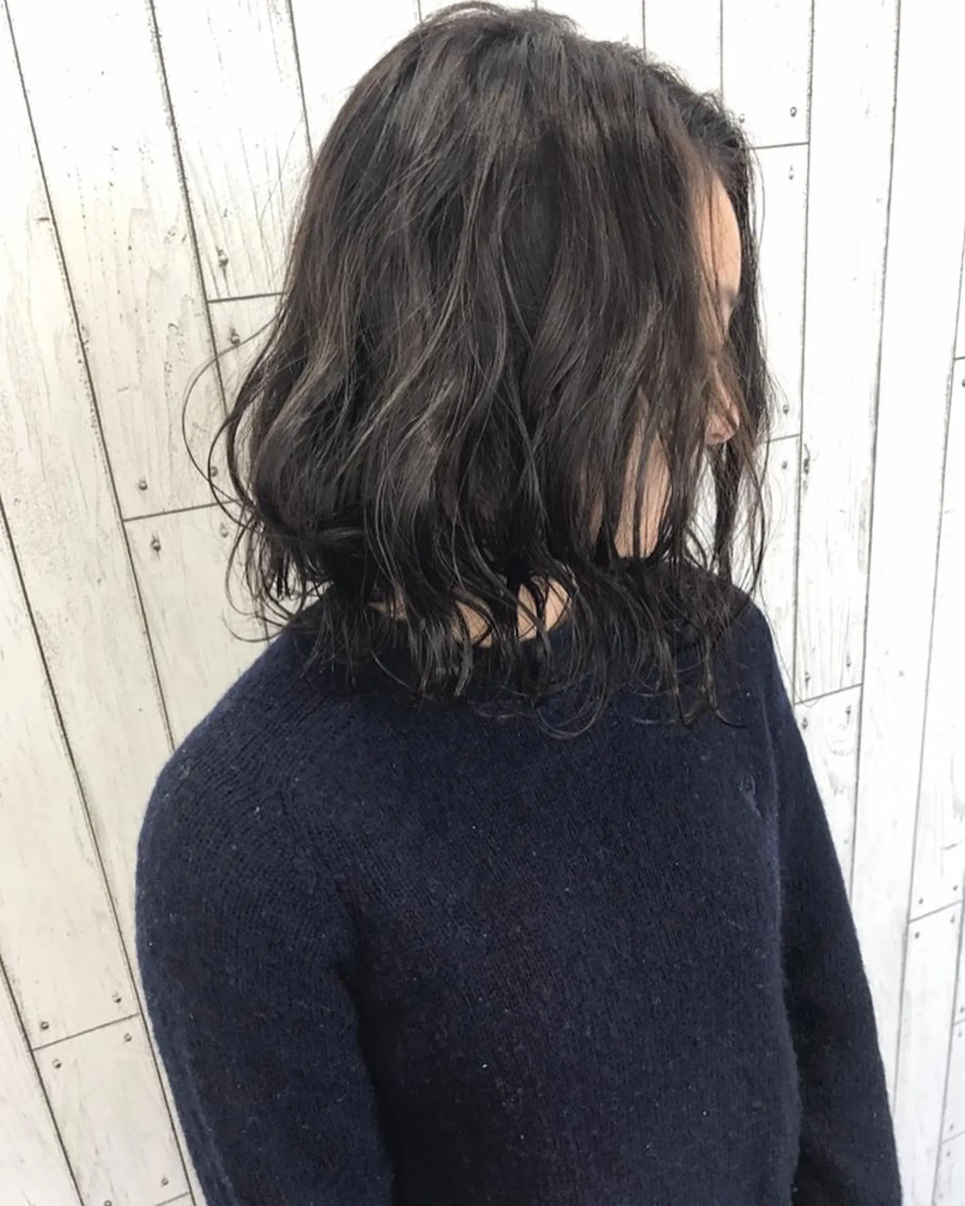 ミディアム カラー 透明感カラー グレージュ 🟦メンズ特化🟦 パーマ横浜市のヘアスタイル