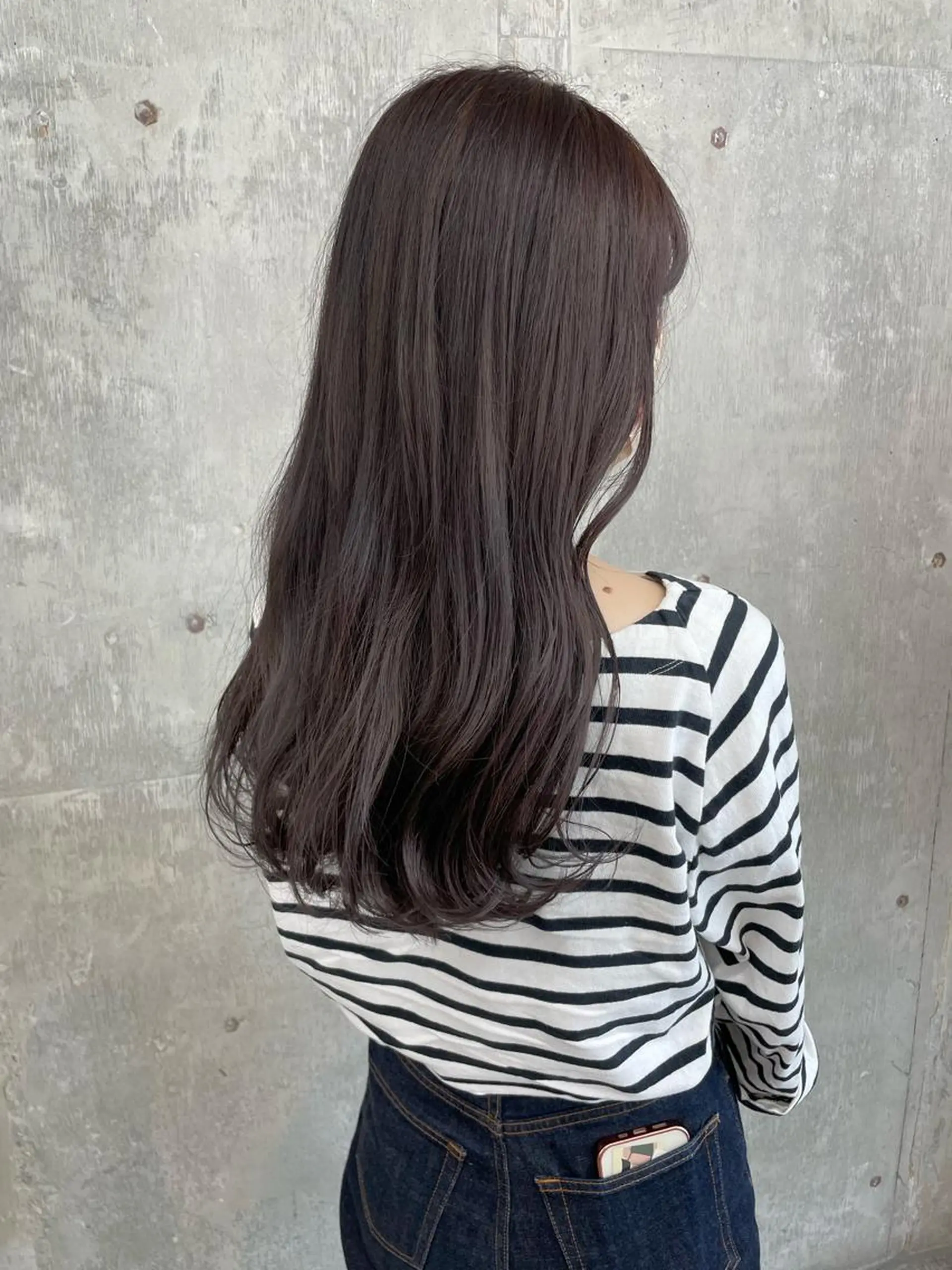 セミロング カラー アッシュ アッシュブラウン ブラウンカラー 透明感カラー カット ヘアカラー 日韓レイヤー🇰🇷 艶カラー/ナカネのヘアスタイル