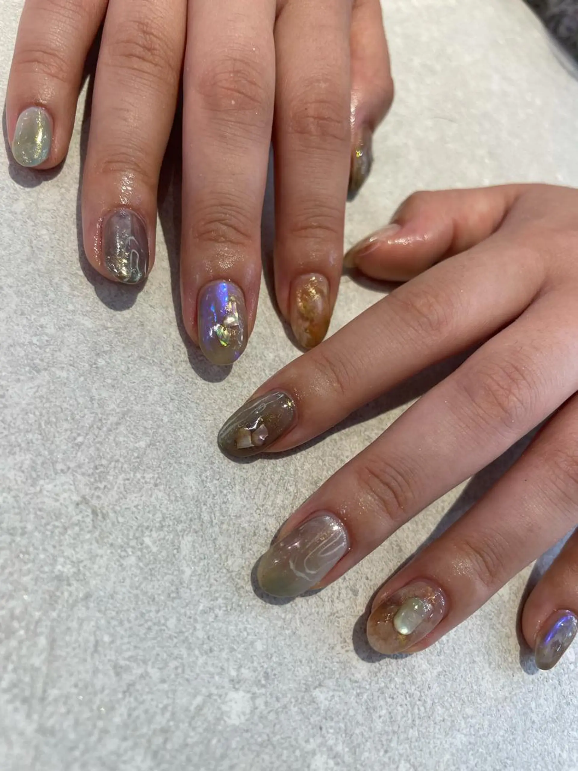 カラー ネイル ハンドネイル 【淡色color/ nail】maikoのネイルデザイン
