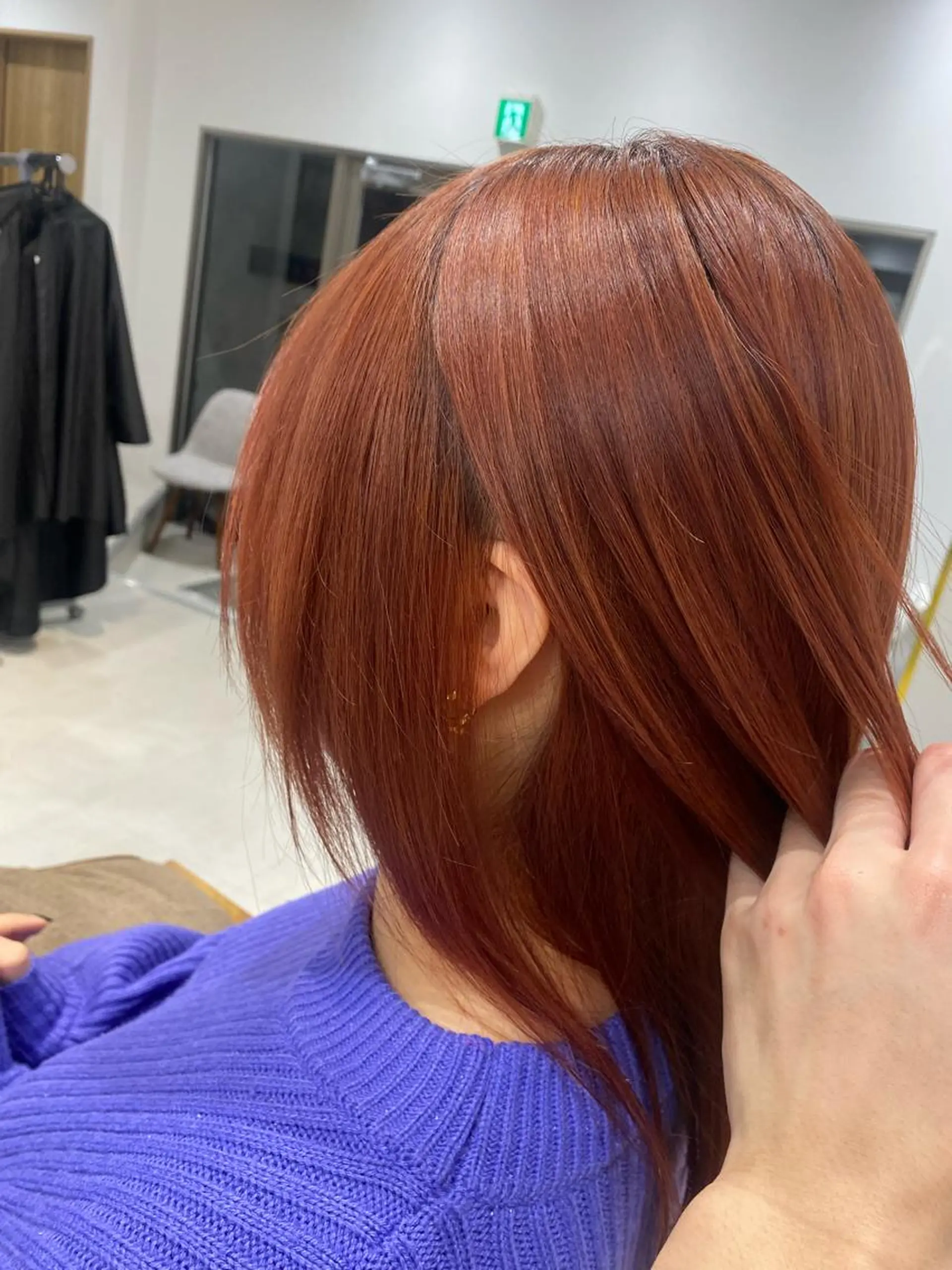 セミロング 山﨑 燦人のヘアスタイル