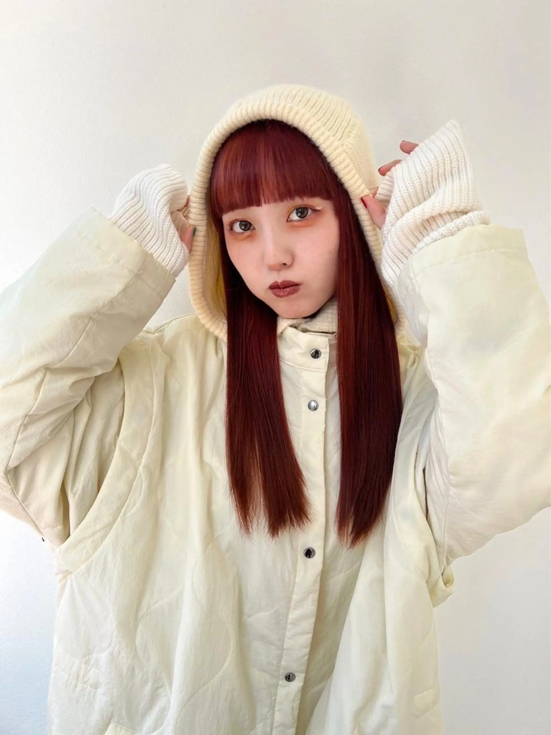 ロング カラー ハイトーンカラー オレンジ ピンクカラー ロング ヘアカラー トリートメント 🎀ダブルカラー/ ピンク×ガーリー🎀のヘアスタイル