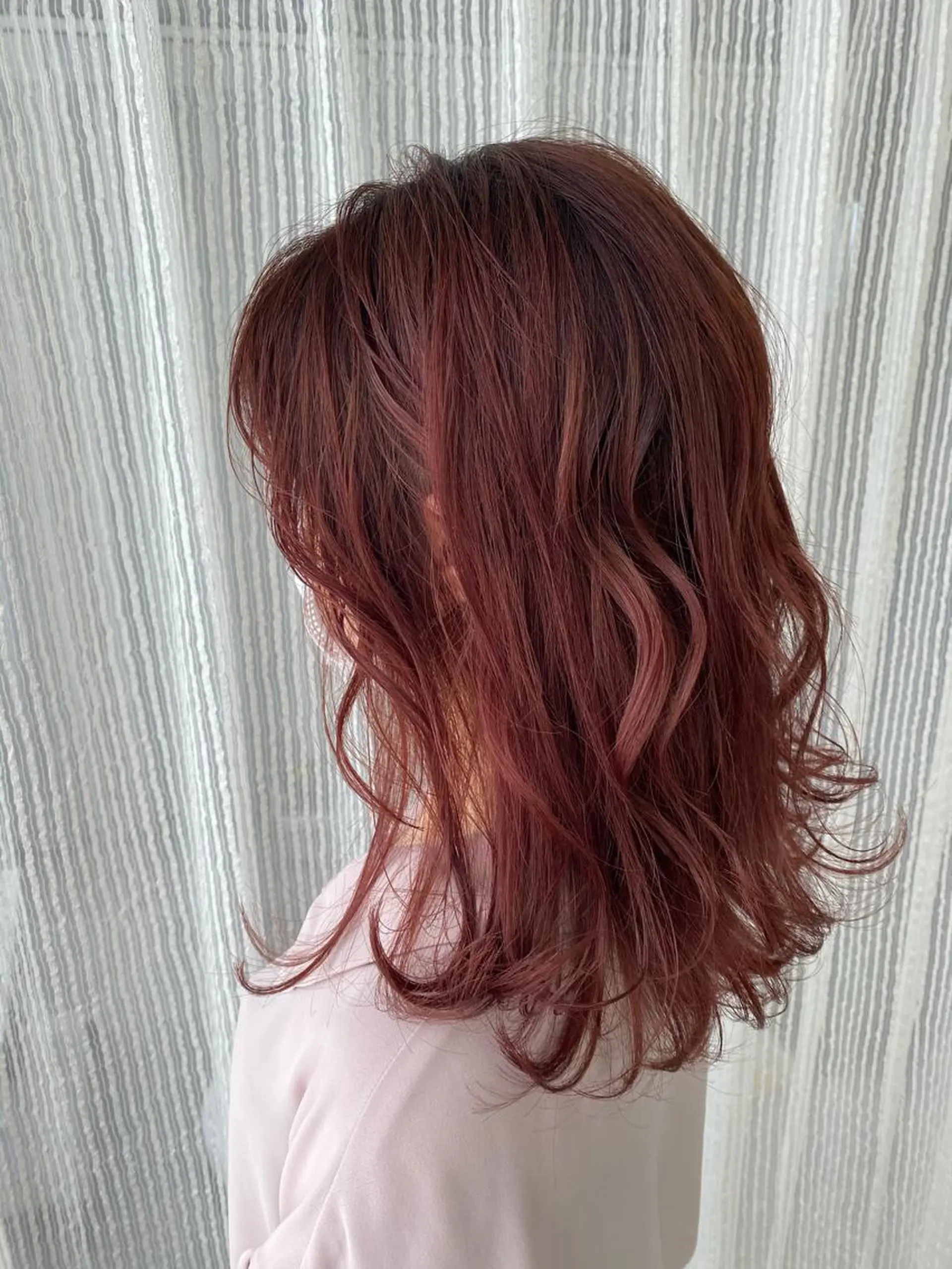 セミロング カラー パーマ 美容室 ソンリエのヘアスタイル