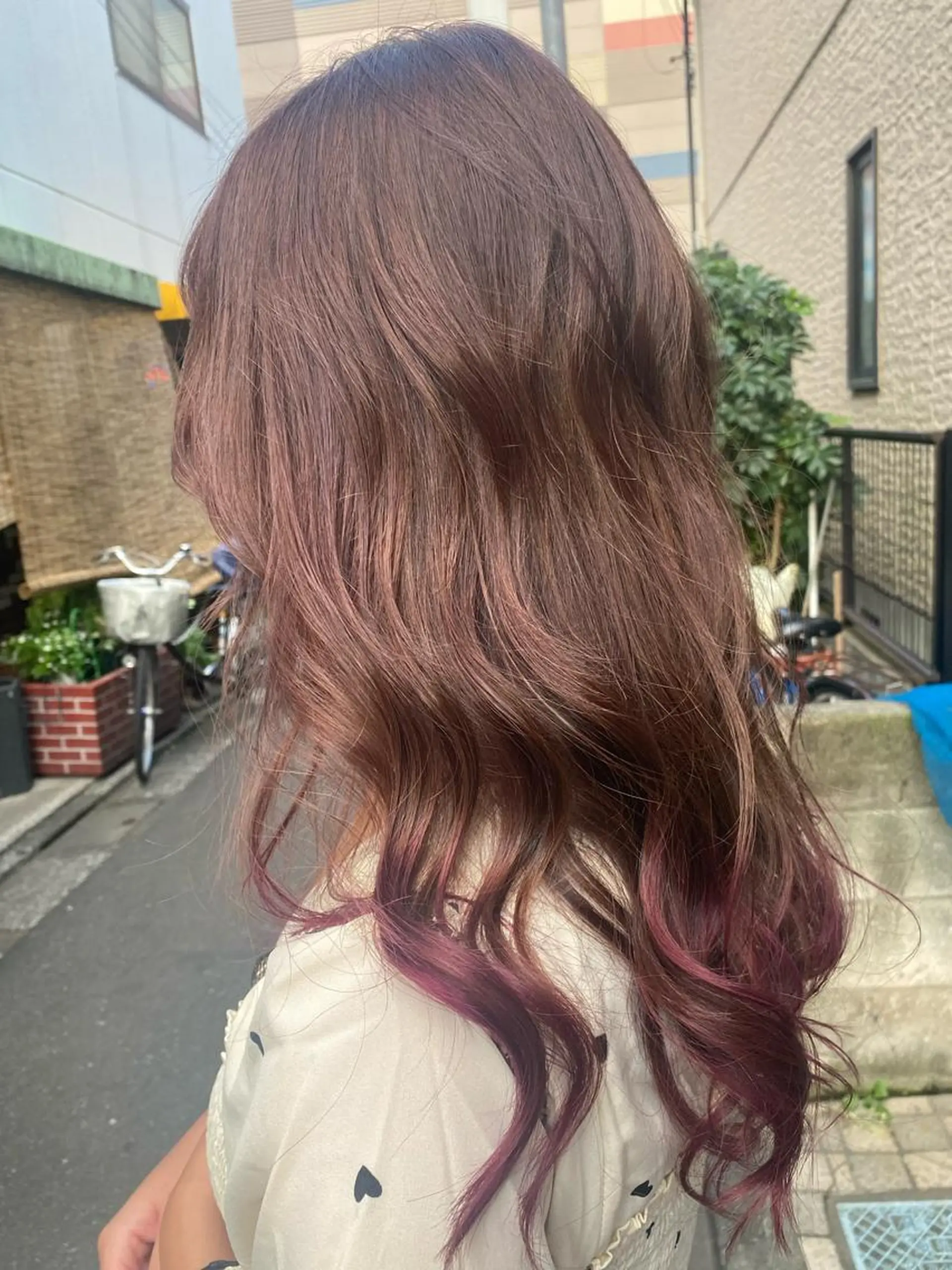 ロング カラー カット ヘアカラー pep所属・pep natsumiのヘアスタイル