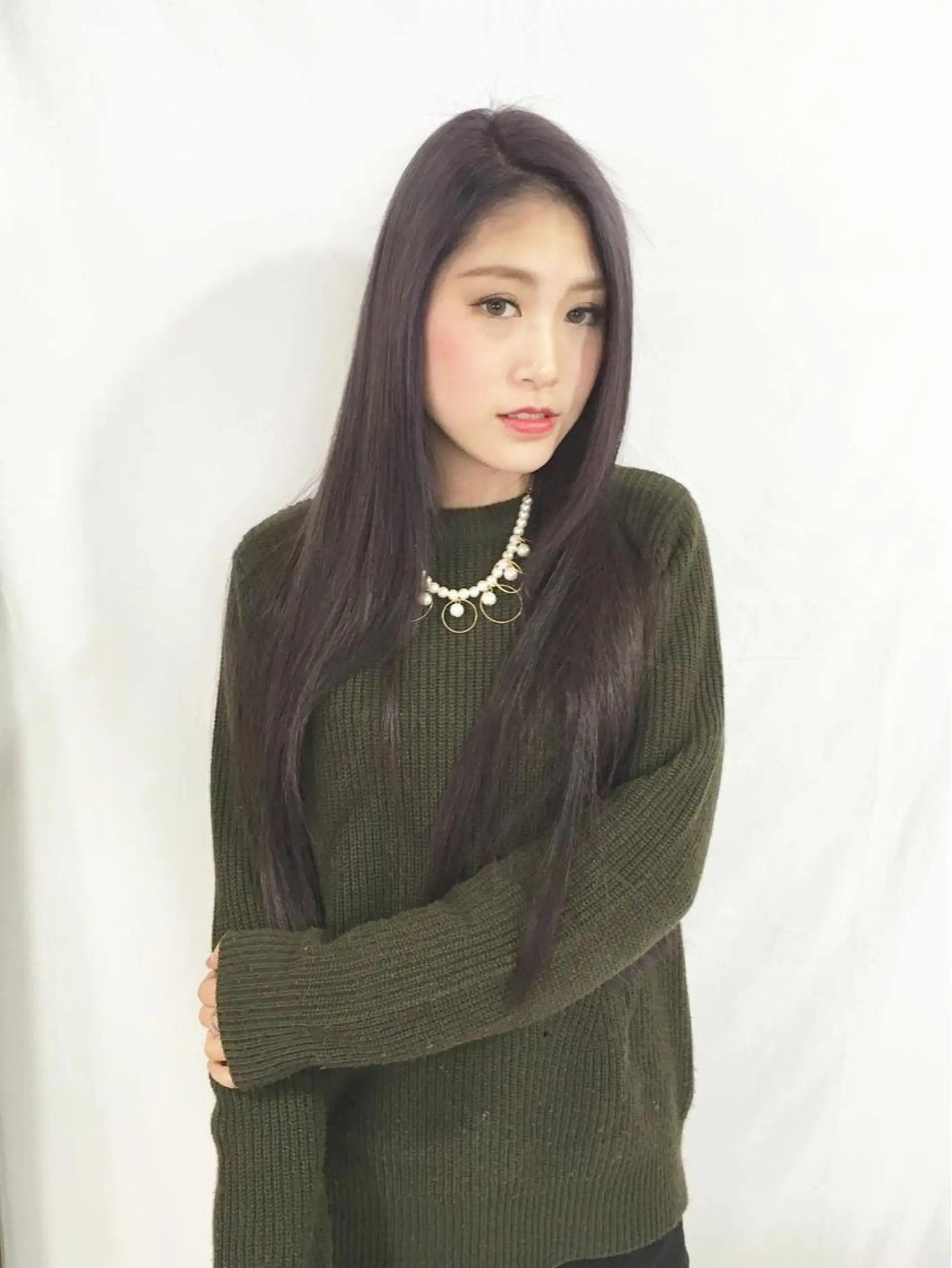 セミロング ロング カラー ラベンダーカラー LUCK本厚木 浦住 貴大のヘアスタイル
