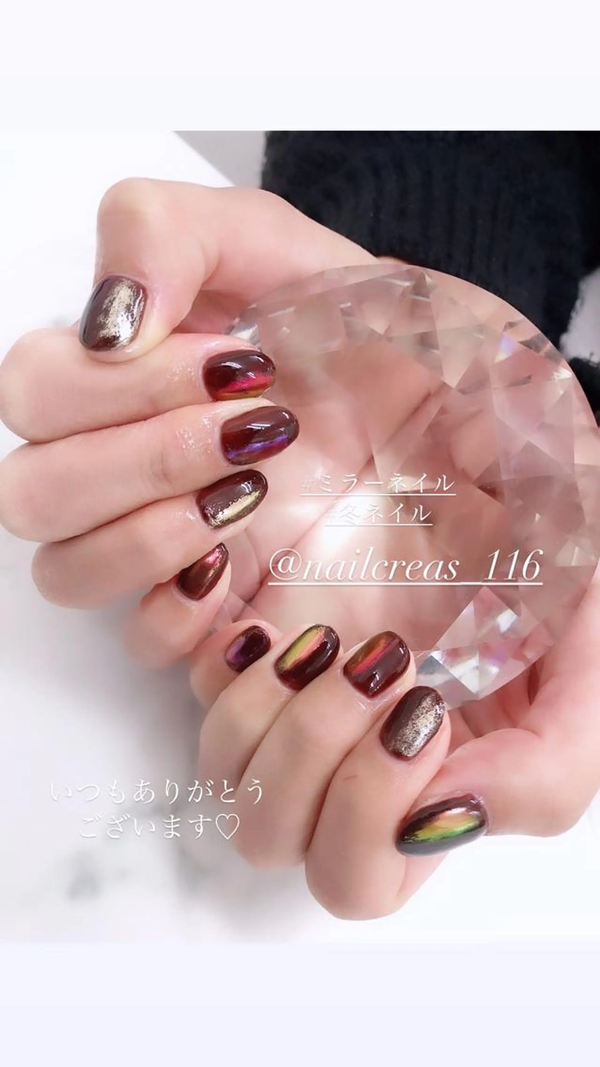 ミディアム ハンドネイル ネイルクレアズ所属・NAIL CREAs ネイルクレアズのネイルデザイン