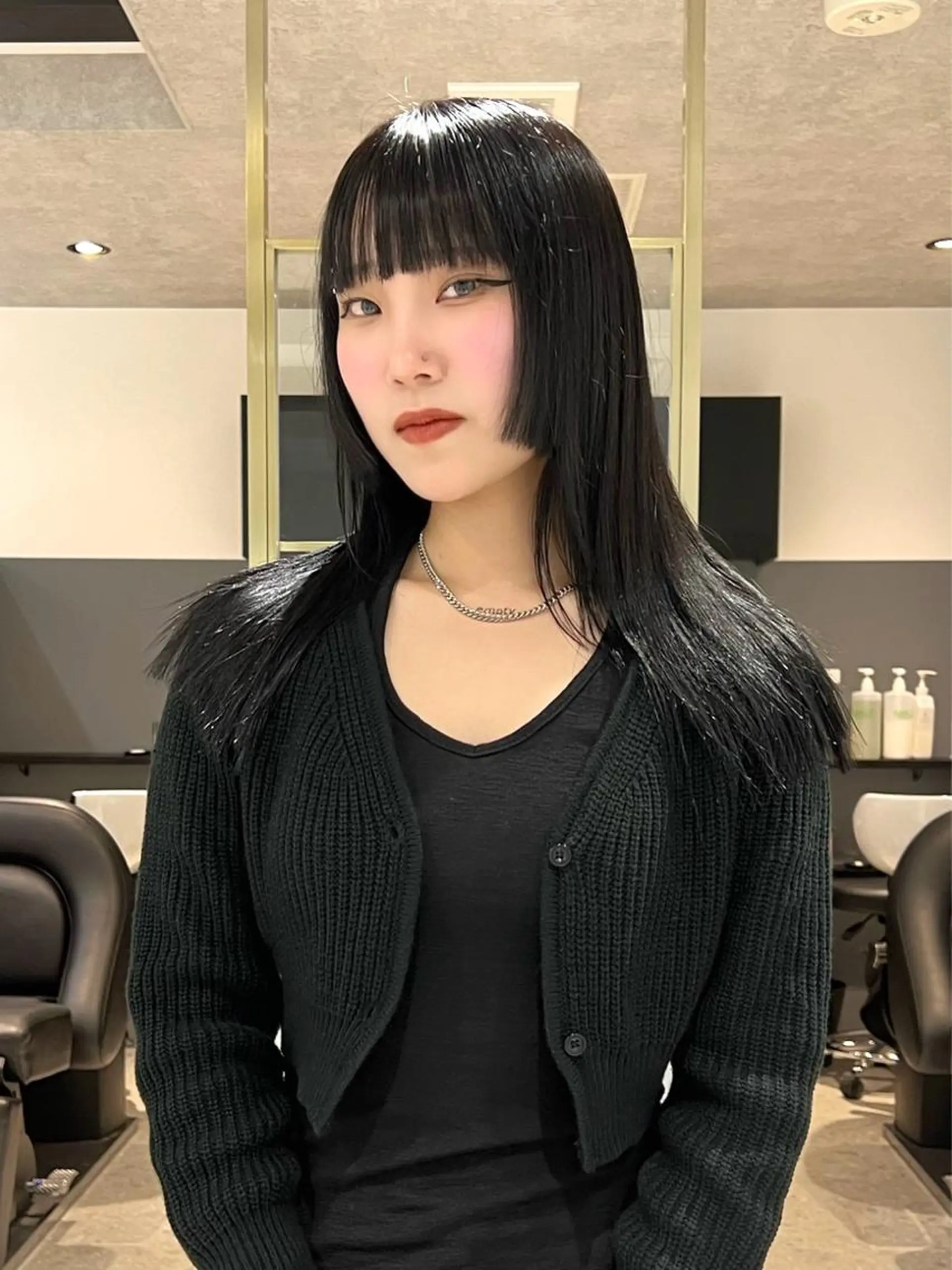 ロング 姫カット カット AI TOKYO　S所属・mizuki 【韓国レイヤー】のヘアスタイル