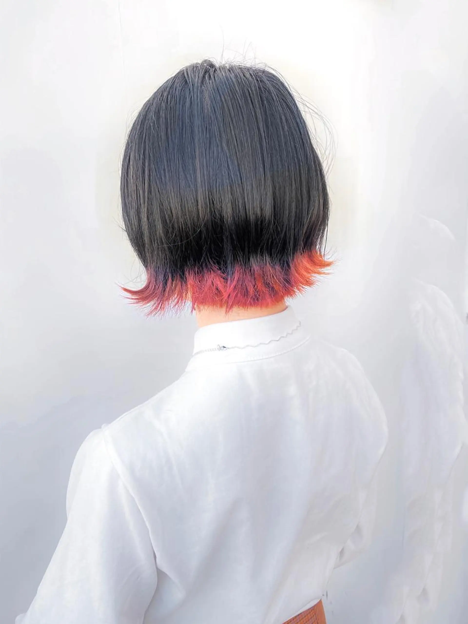 ショート カラー オレンジ 大野 あさみのヘアスタイル