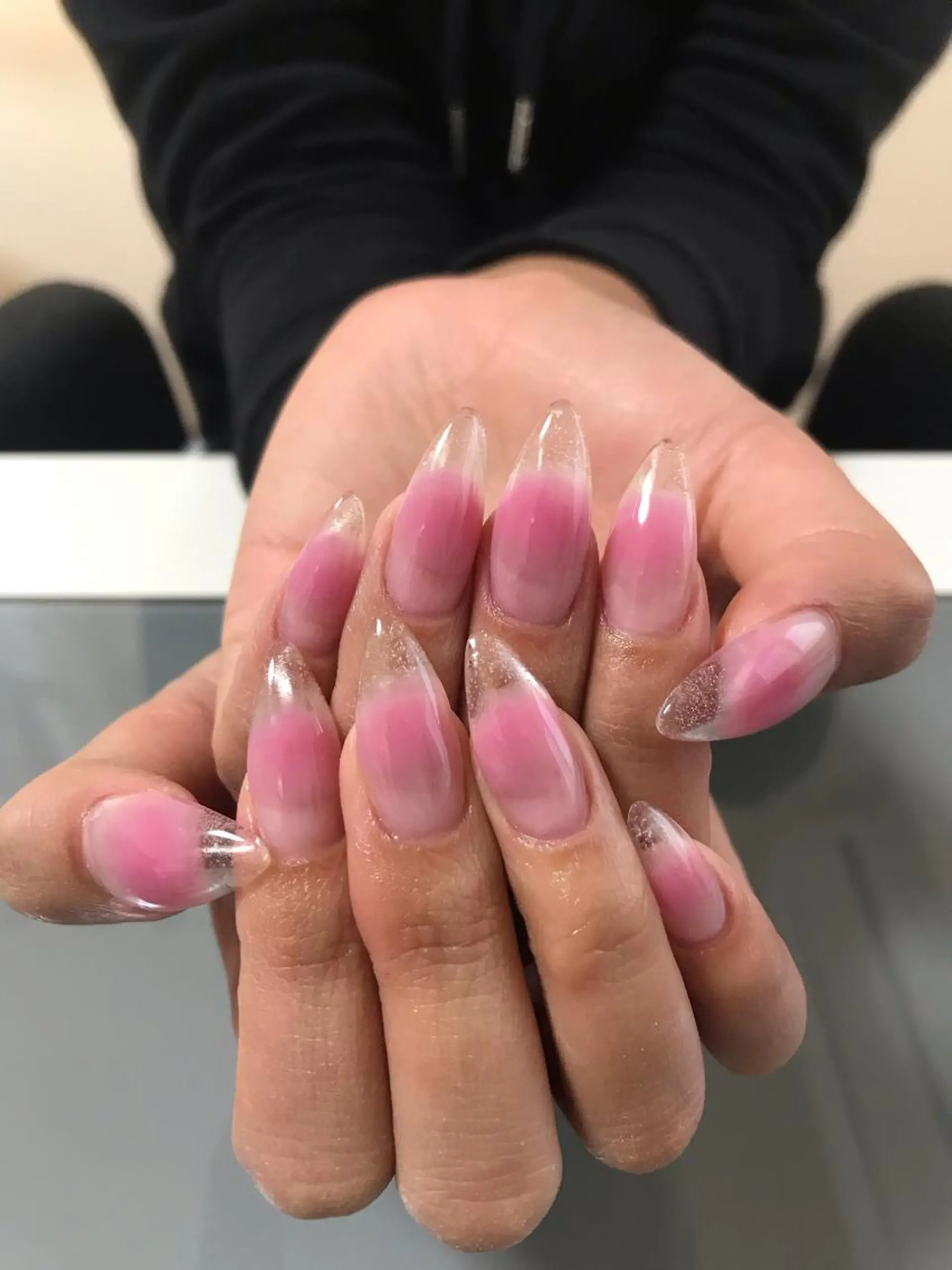 ネイル チークネイル クリアネイル スカルプネイル Masuko Yasukaのネイルデザイン