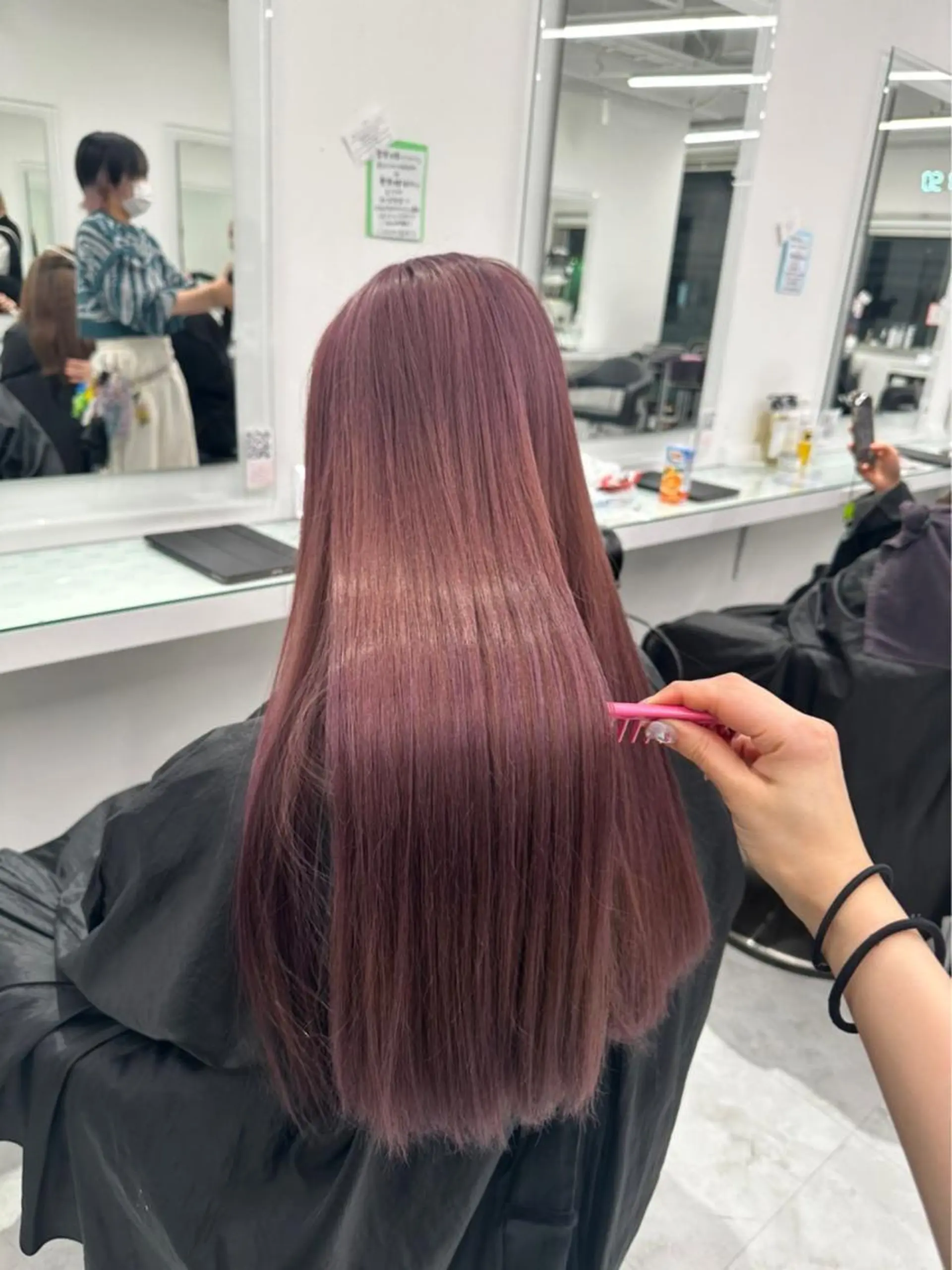 ロング カラー トリートメント 💖ミルクティー💖 あかり💖のヘアスタイル
