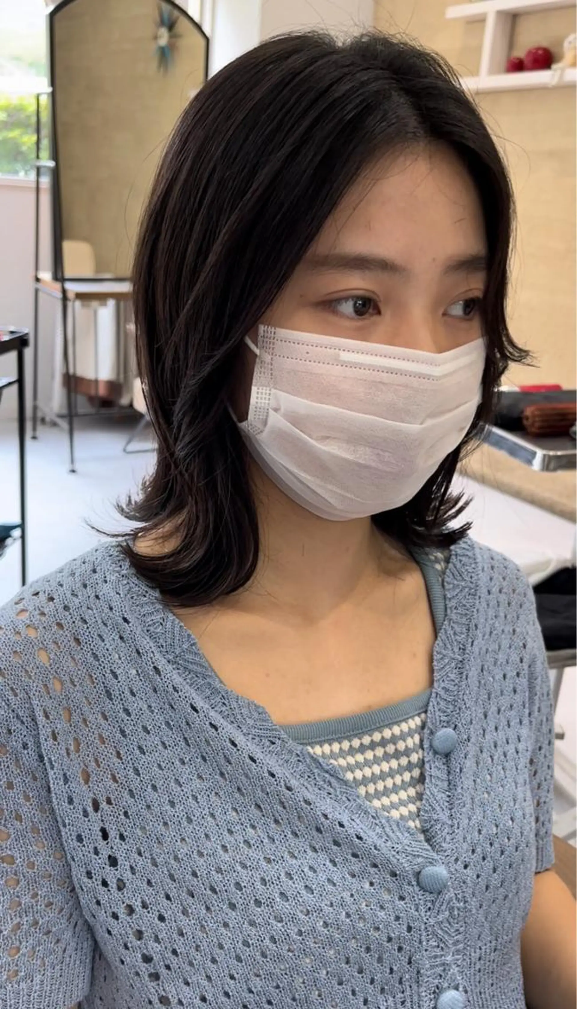ミディアム 縮毛矯正/髪質改善 斉藤春のヘアスタイル