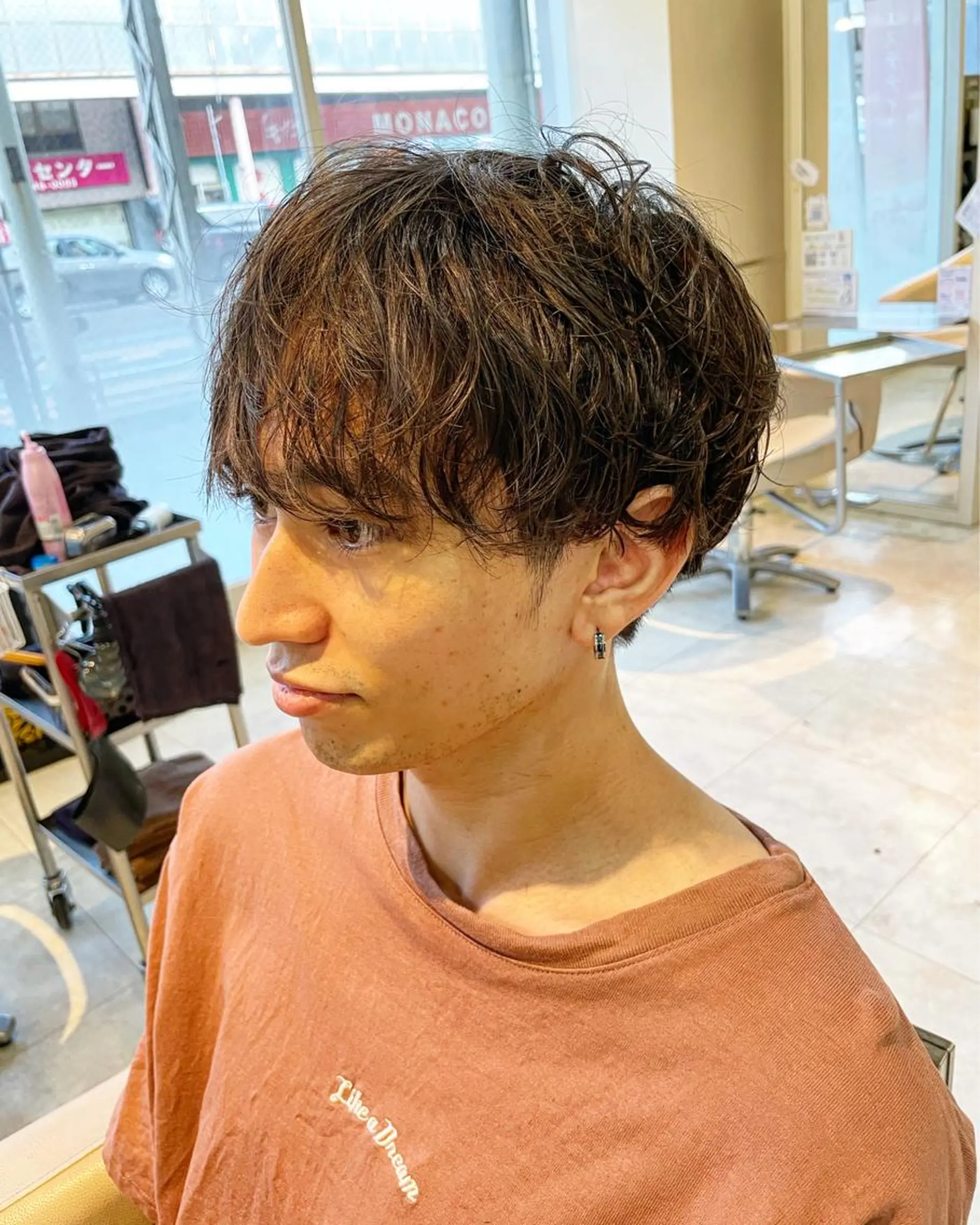 メンズ カット パーマ トリートメント 本田 卓也のヘアスタイル