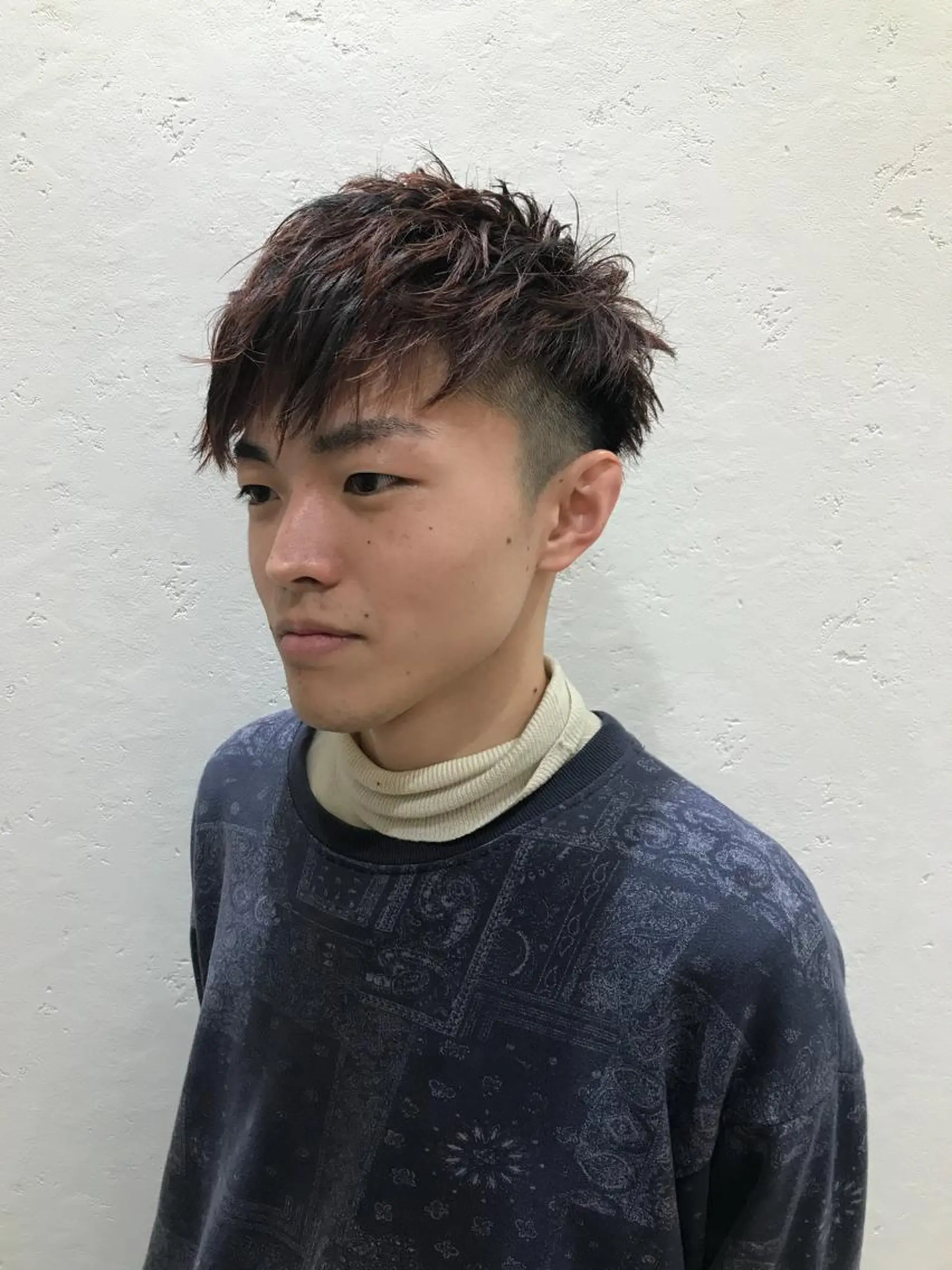 ショート カラー メンズ カット パーマ Vir by browのヘアスタイル