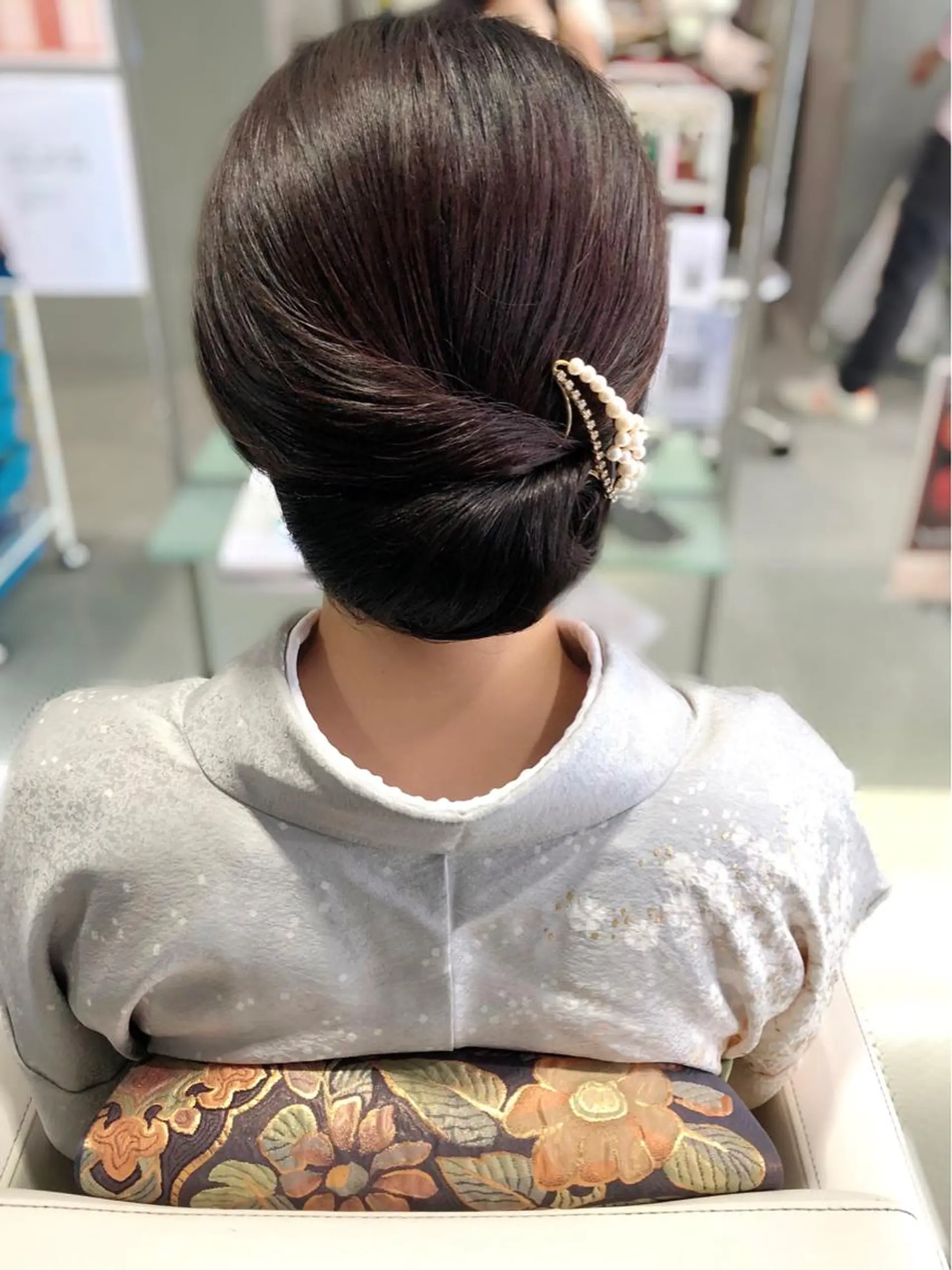 セミロング 着付け kyoto hairsalon To-Be トゥービー所属・中江 麻友のヘアスタイル