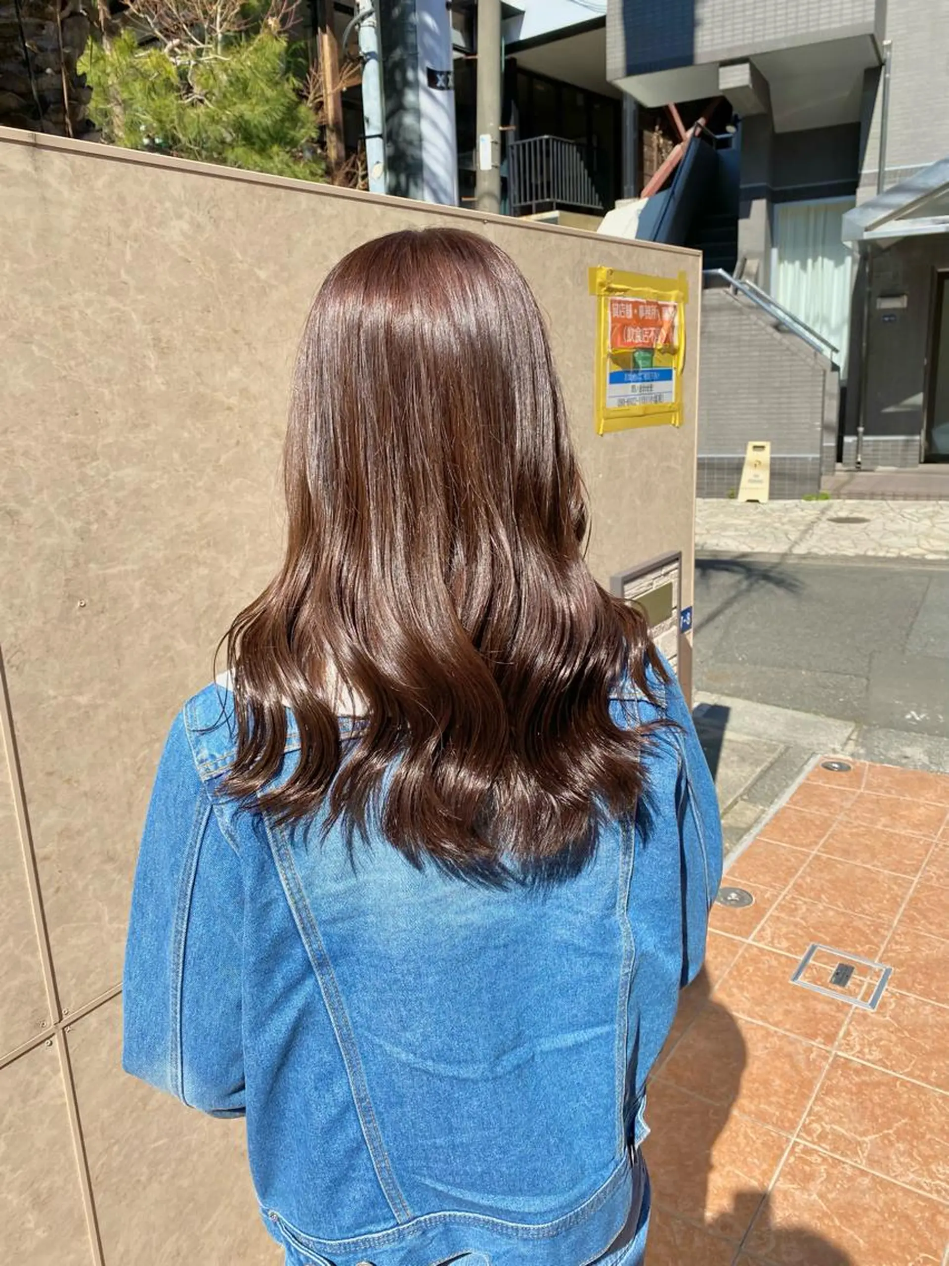 ロング カラー ベージュカラー ラベンダーカラー 韓国風ヘア カット ヘアカラー トリートメント ボブ/縮毛矯正/ レイヤー/塚田のヘアスタイル