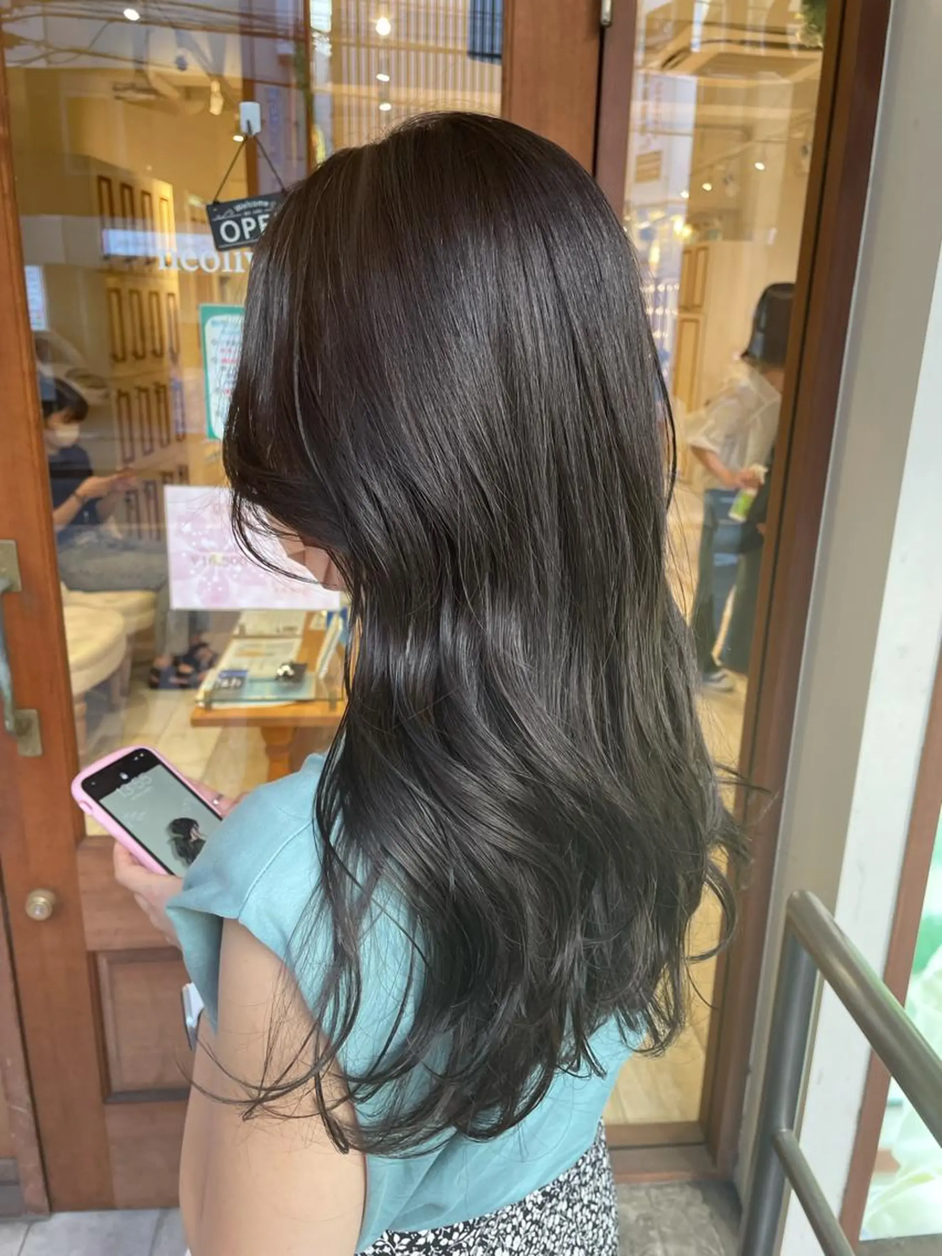 ロング カラー アディクシーカラー ブリーチ 透明感カラー ブリーチなしカラー ヘアカラー トリートメント 清水　ちひろ ✄トップスタイリストのヘアスタイル