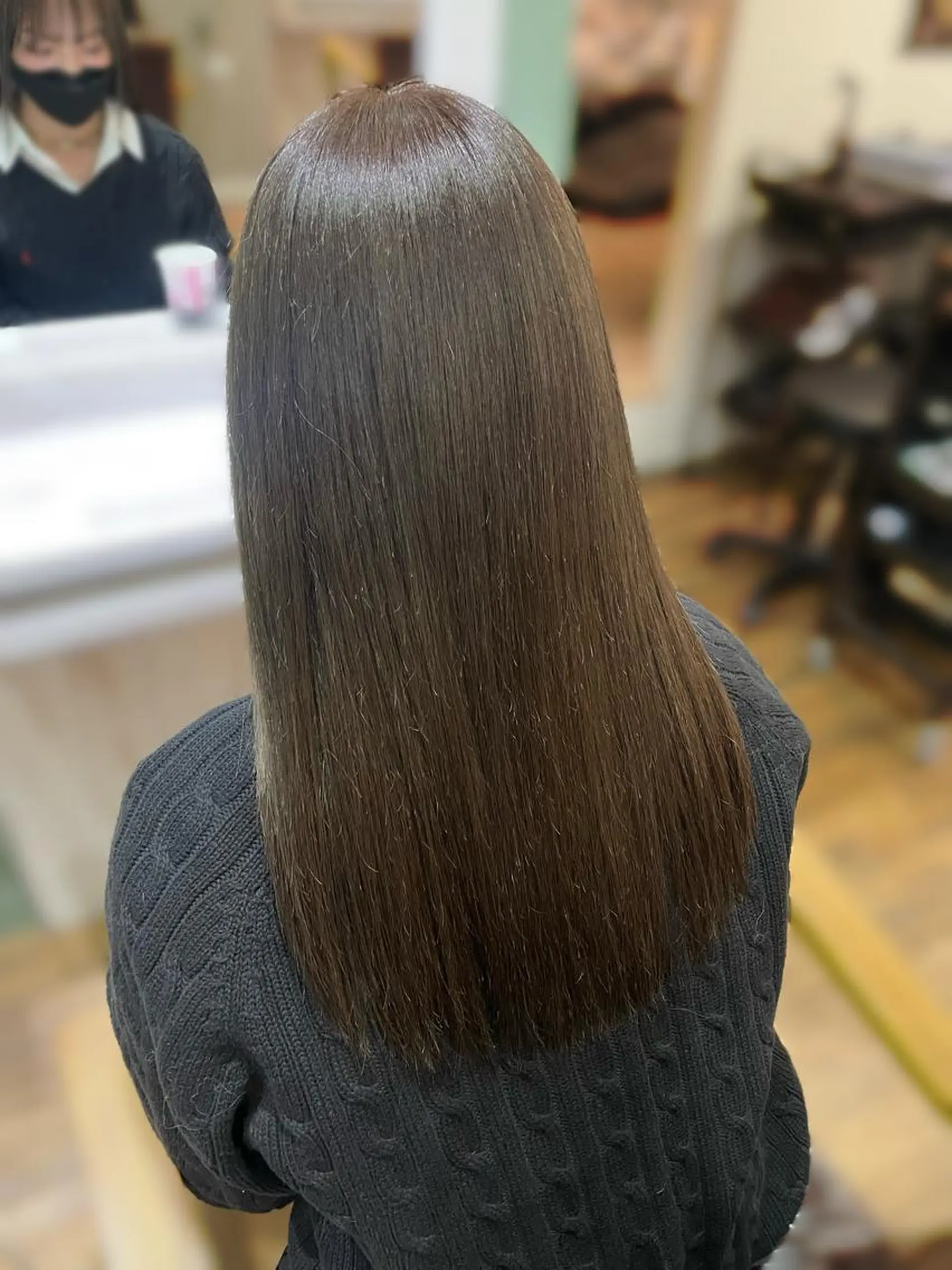 ロング カット ヘアカラー トリートメント 透明感カラー🪄 髪質改善♡田中みづきのヘアスタイル