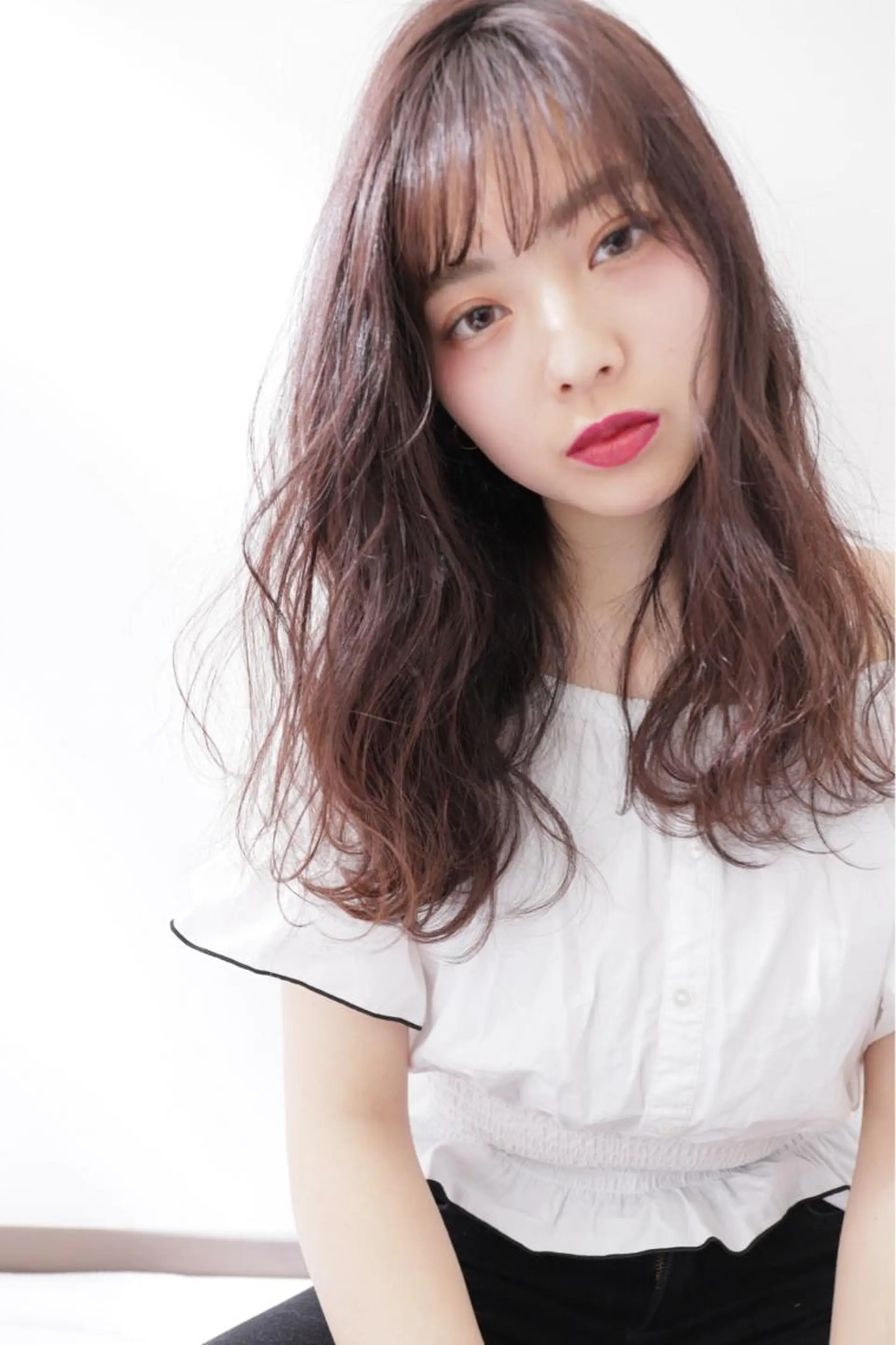 セミロング パーマ カット パーマ 山本 悟志のヘアスタイル